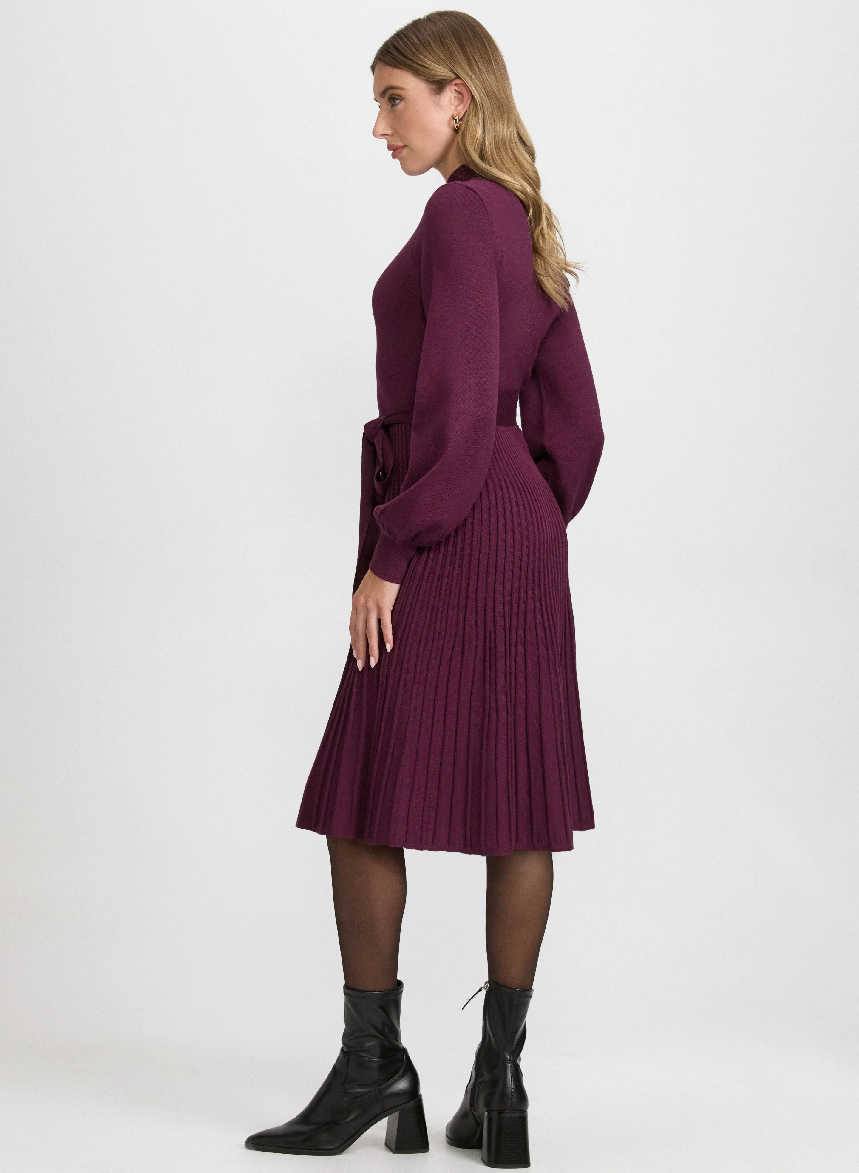 Pleated Sweater Dress sold by Laura product image thumbnail 2