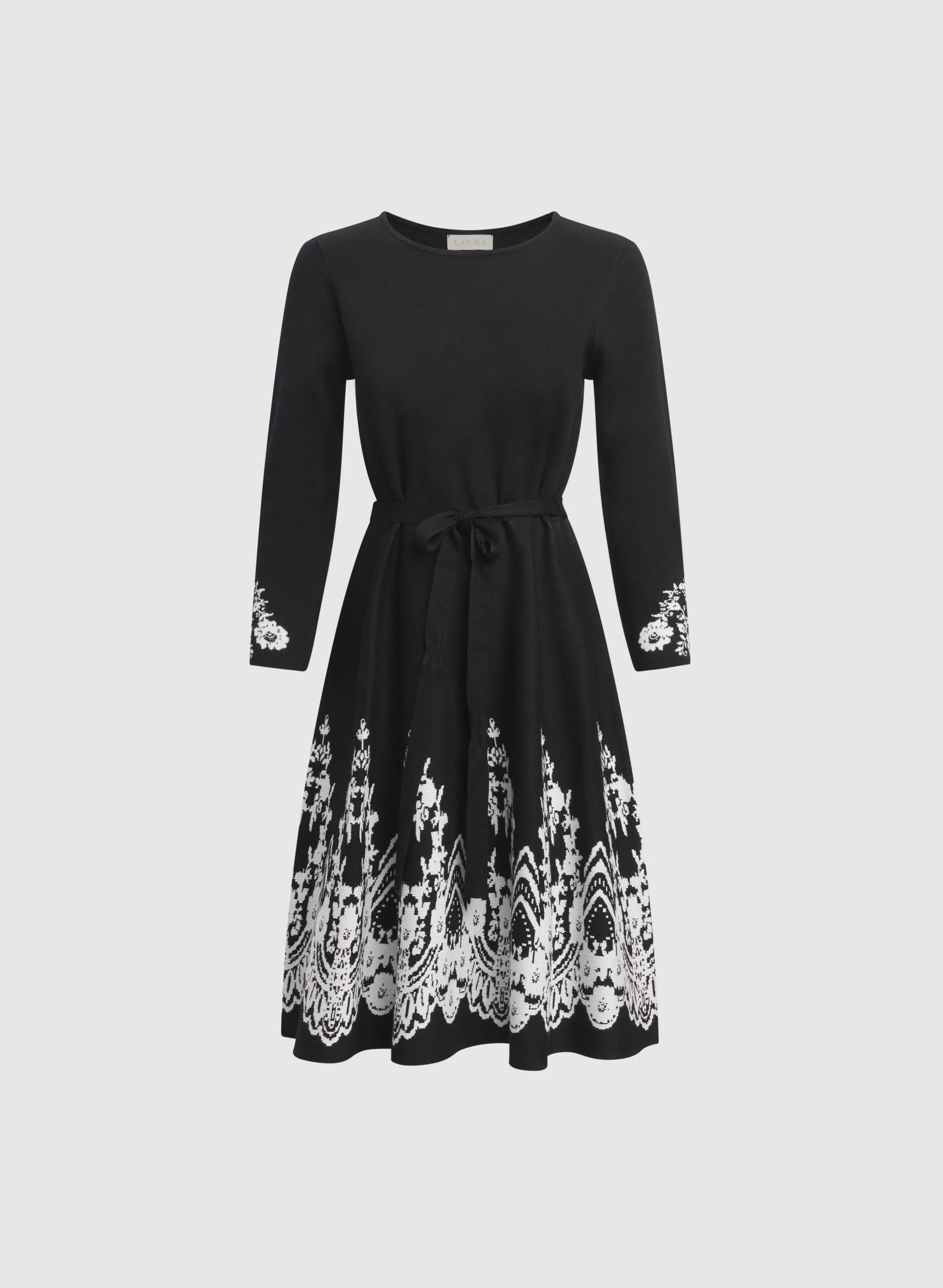 Paisley Placement Knit Dress sold by Laura product image thumbnail 5