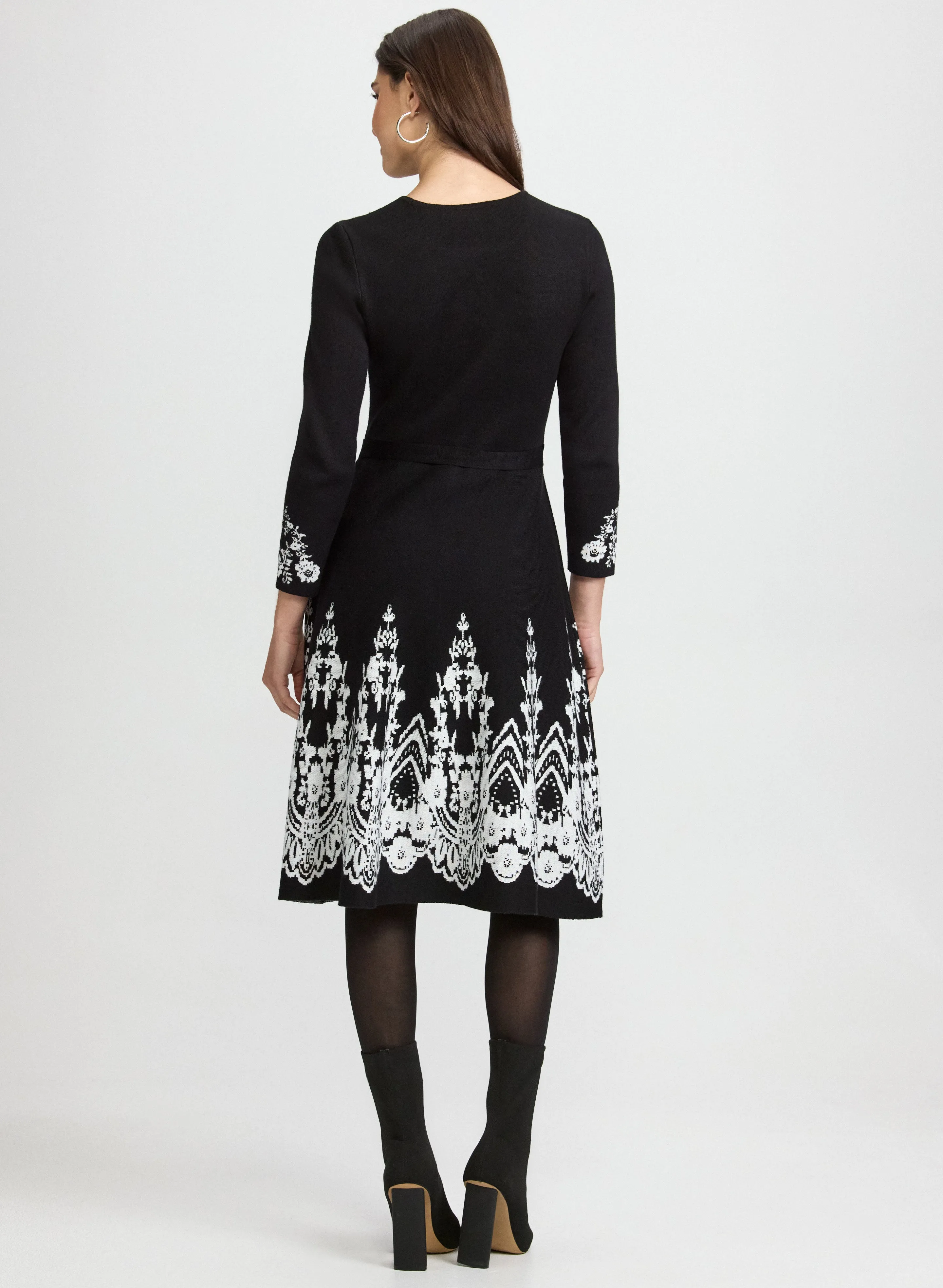 Paisley Placement Knit Dress sold by Laura product image thumbnail 4