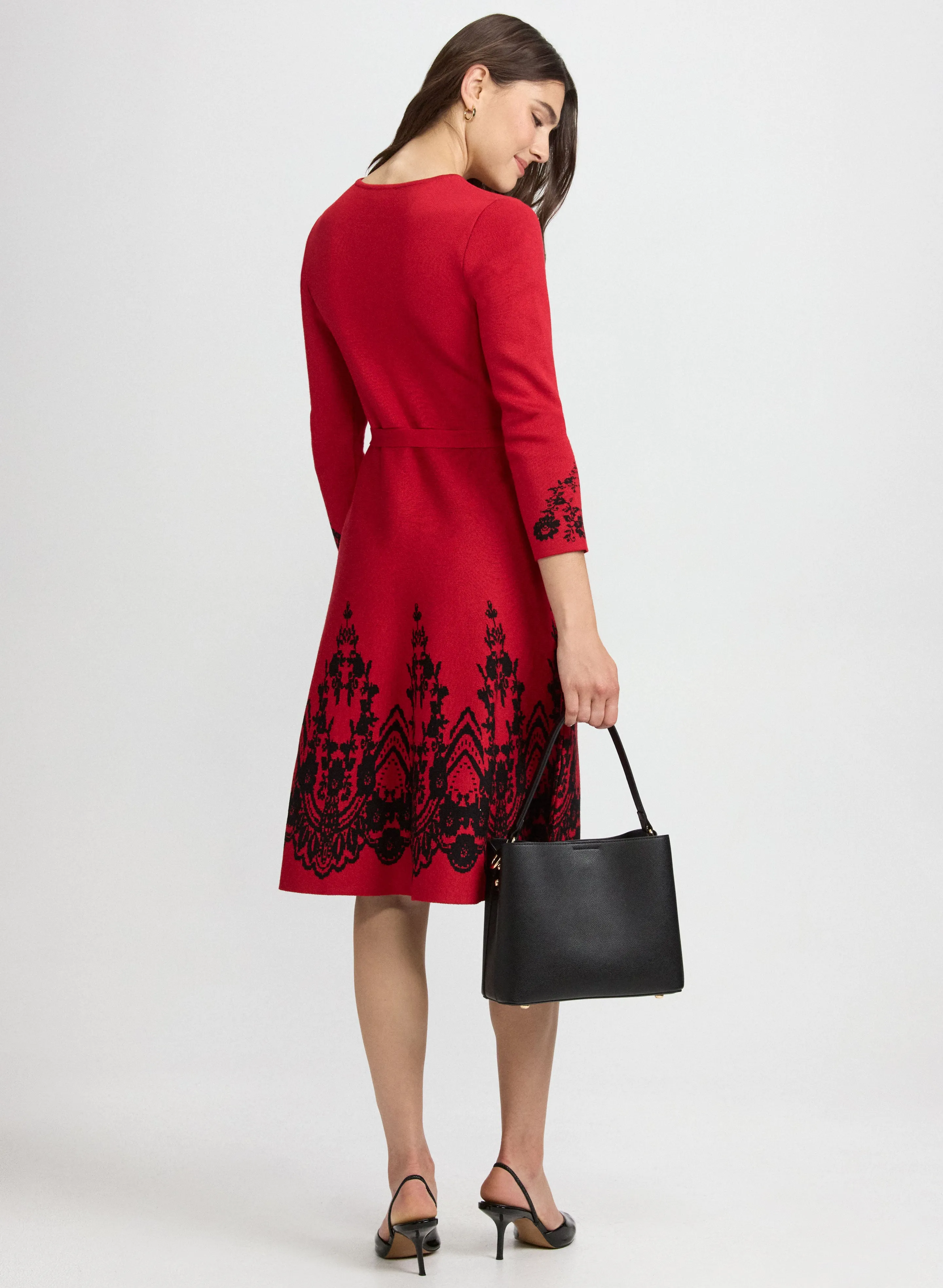 Paisley Placement Knit Dress sold by Laura product image thumbnail 4
