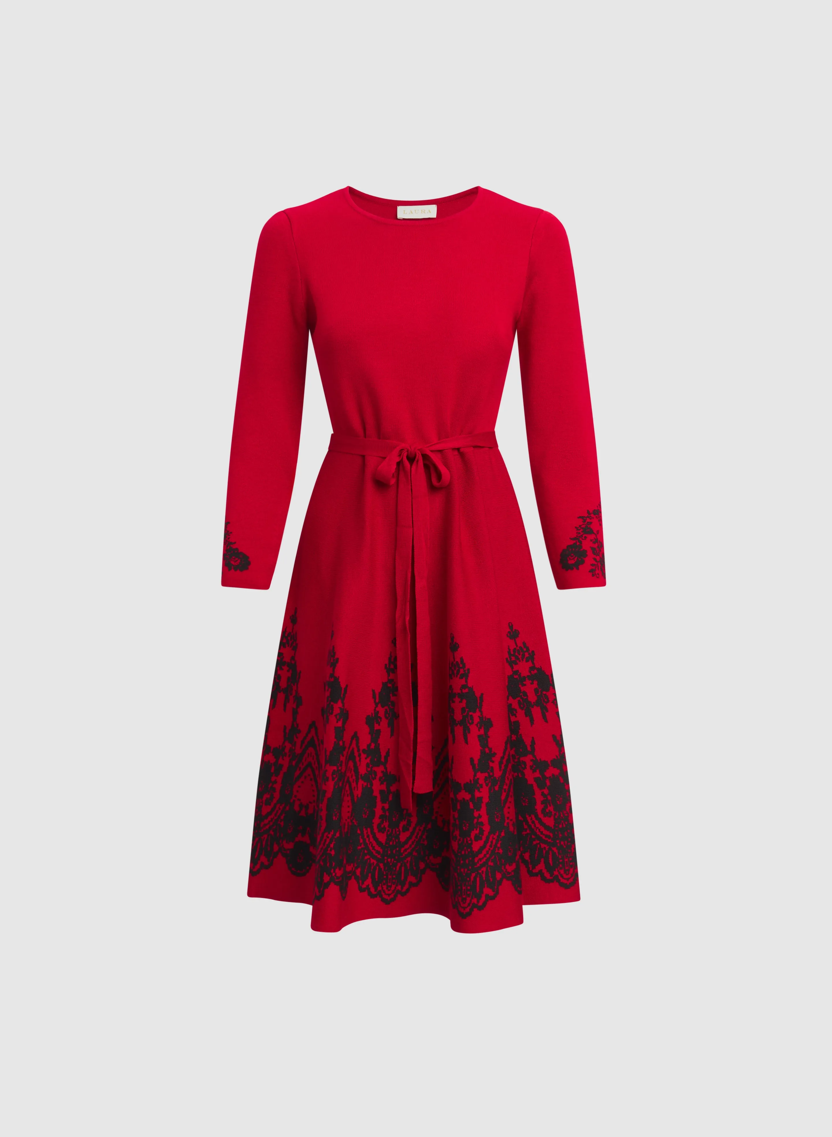 Paisley Placement Knit Dress sold by Laura product image thumbnail 5