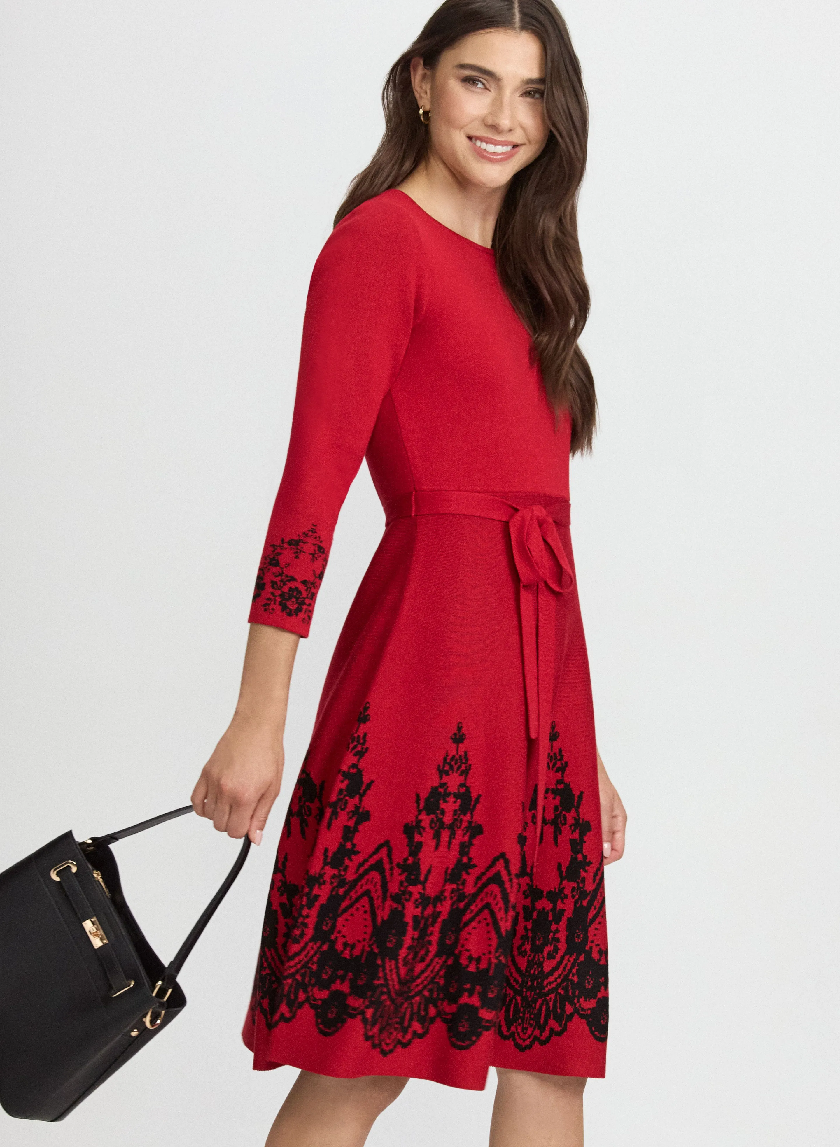 Paisley Placement Knit Dress sold by Laura product image thumbnail 2