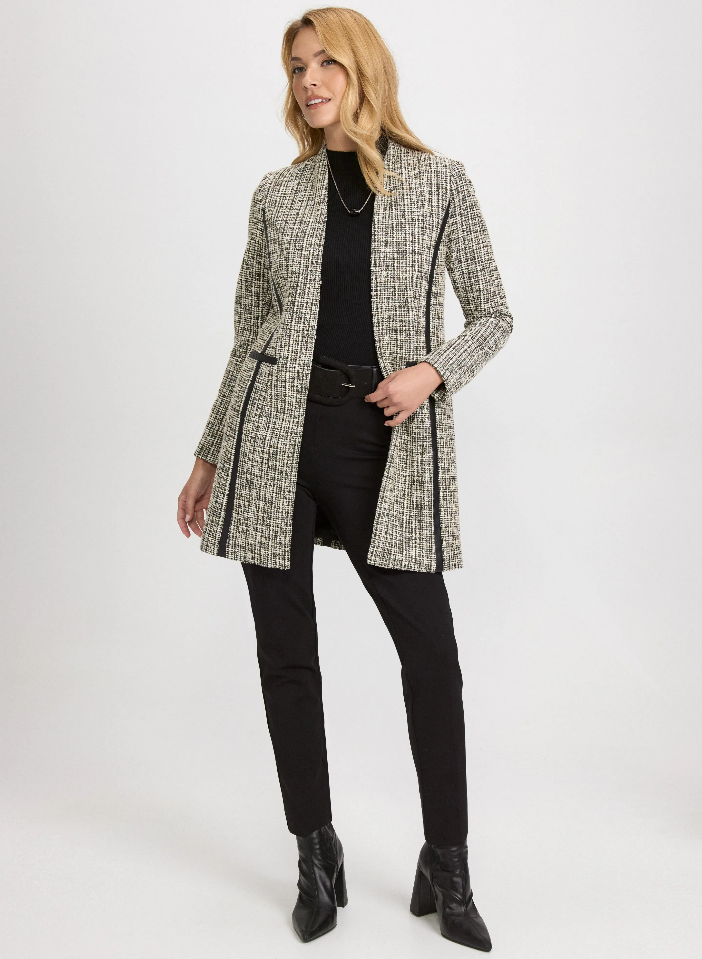 Sofia Vegan Leather Trim Pants sold by Laura product image thumbnail 4