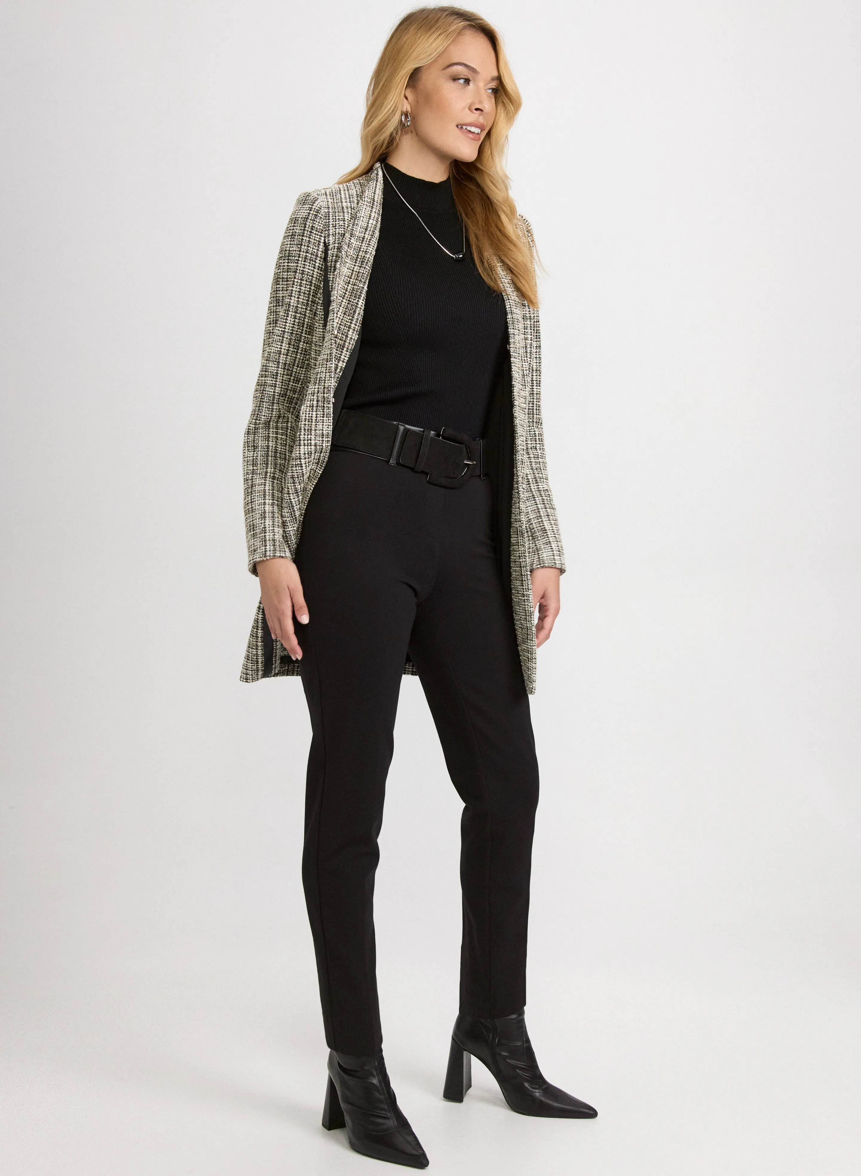 Sofia Vegan Leather Trim Pants sold by Laura product image thumbnail 2