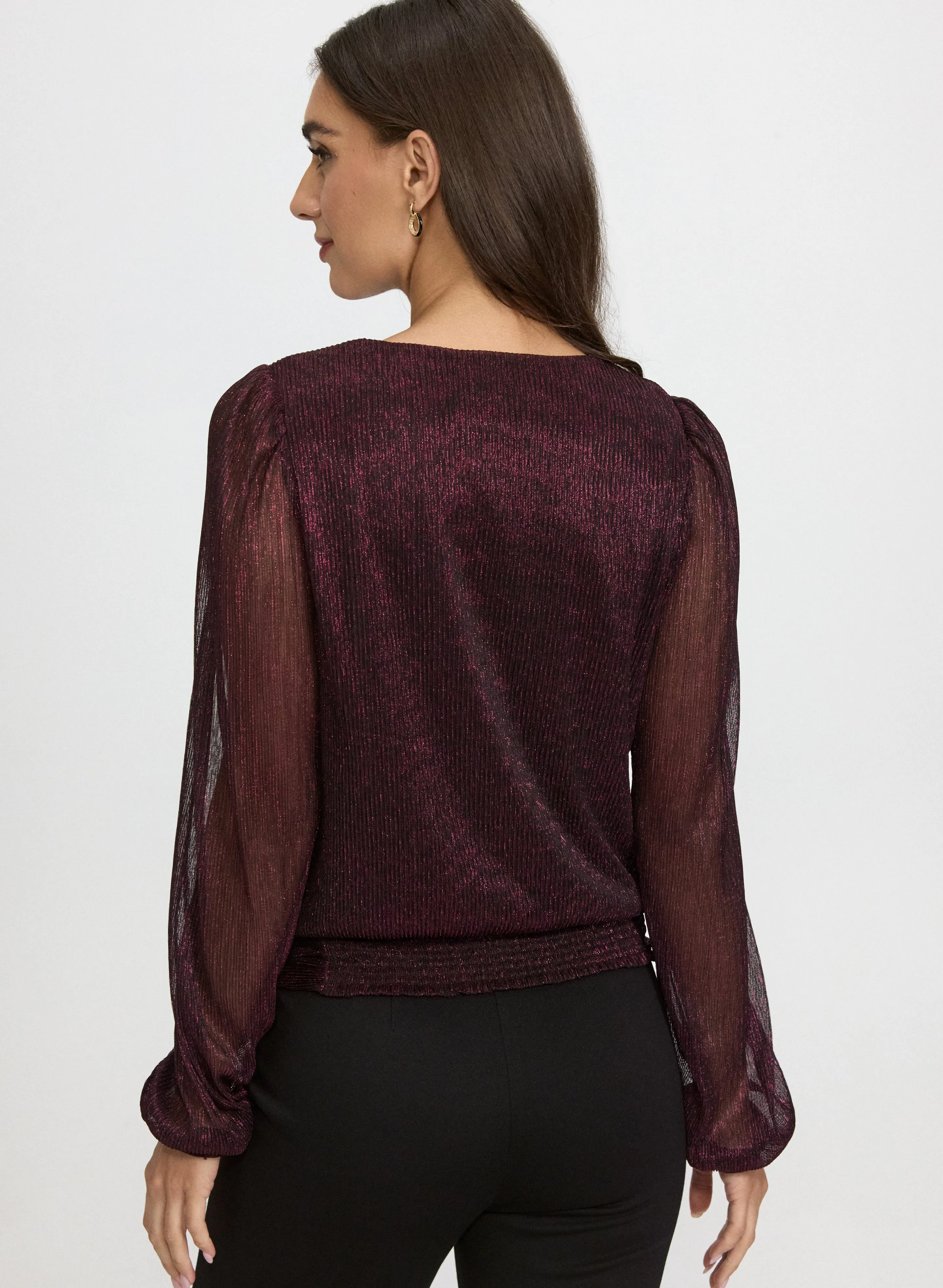 Crinkle Lurex Blouse sold by Laura product image thumbnail 3