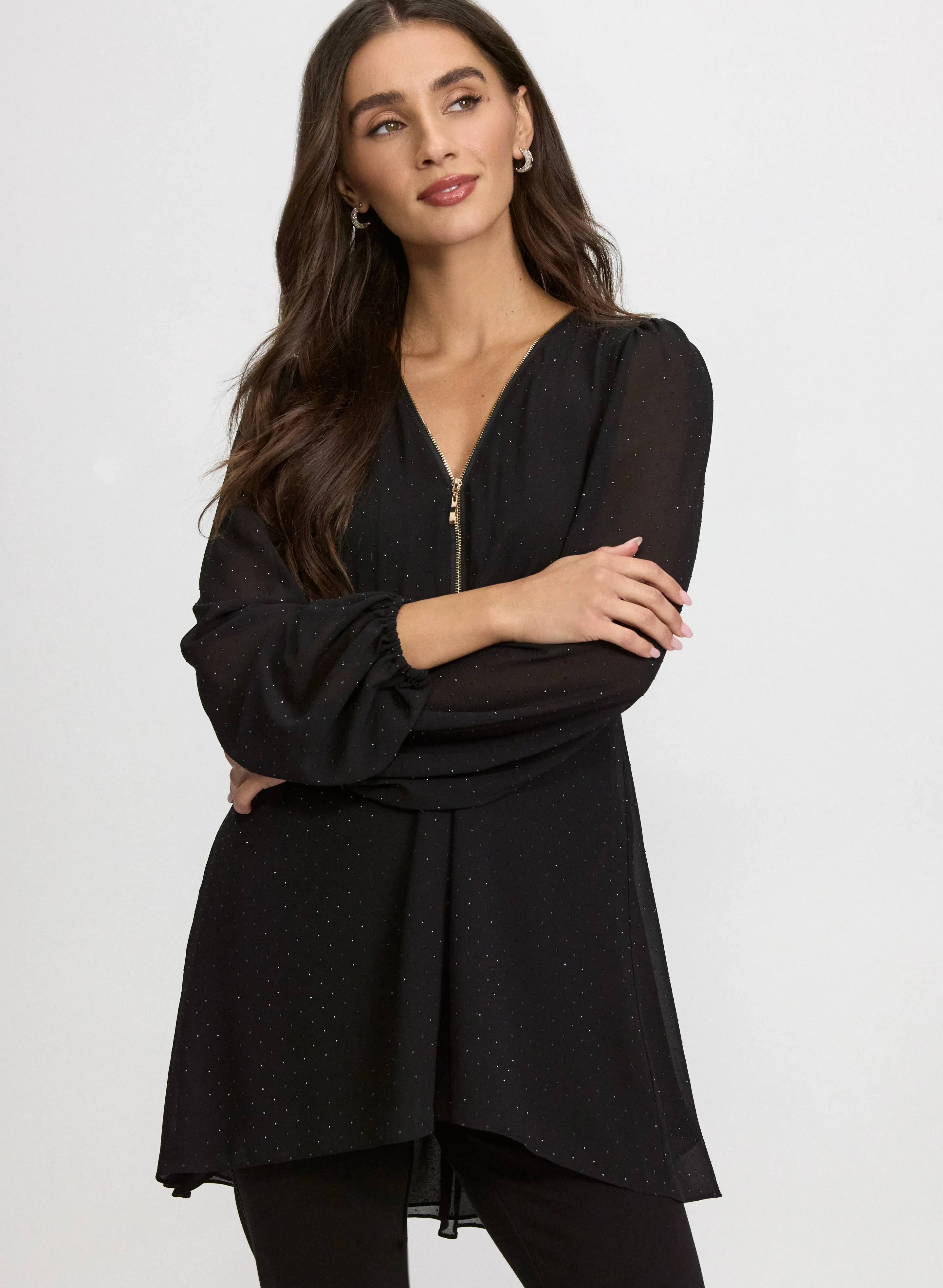 Rhinestone Chiffon Blouse sold by Laura