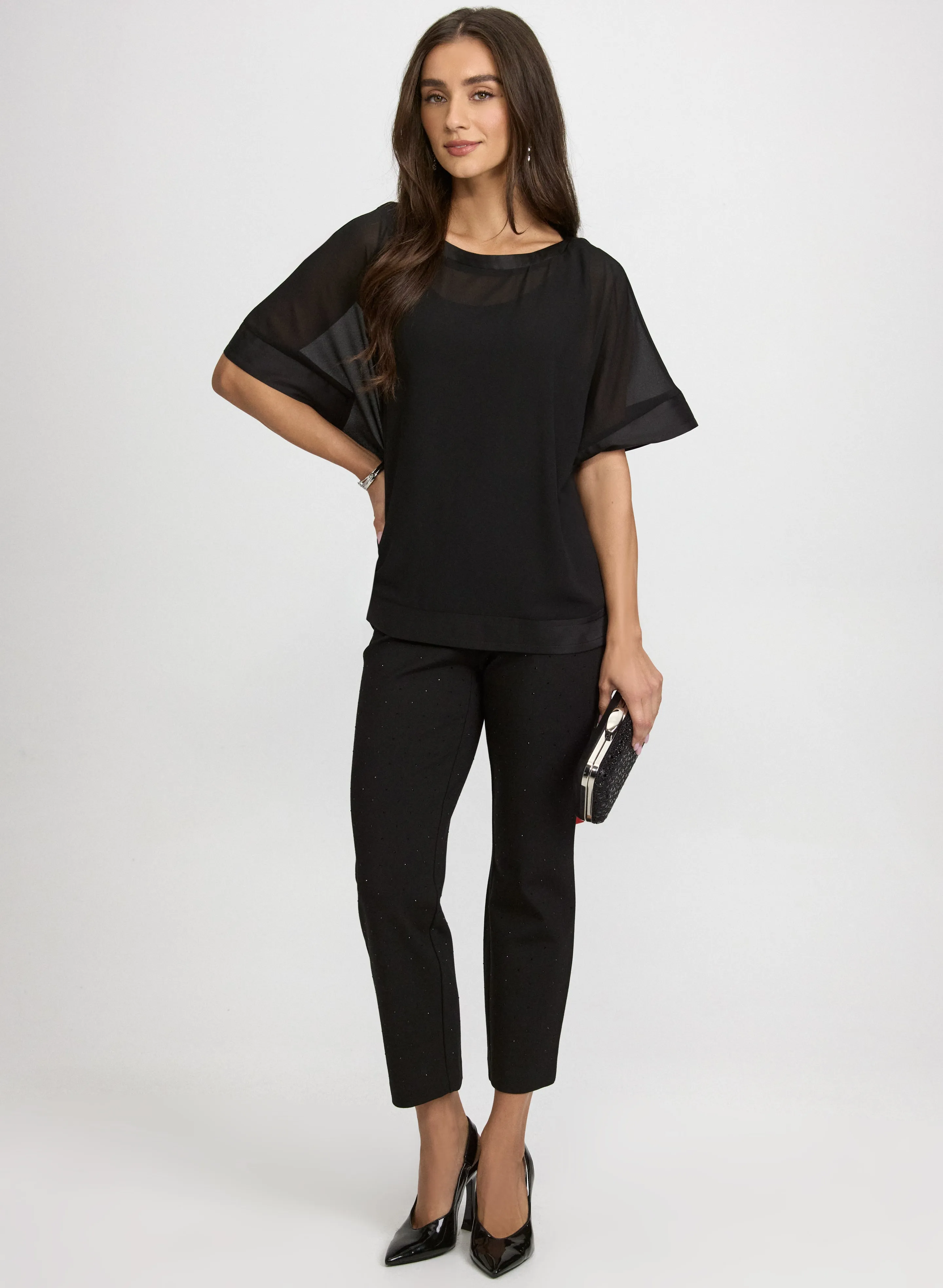 Chiffon Short Sleeve Blouse sold by Laura product image thumbnail 4