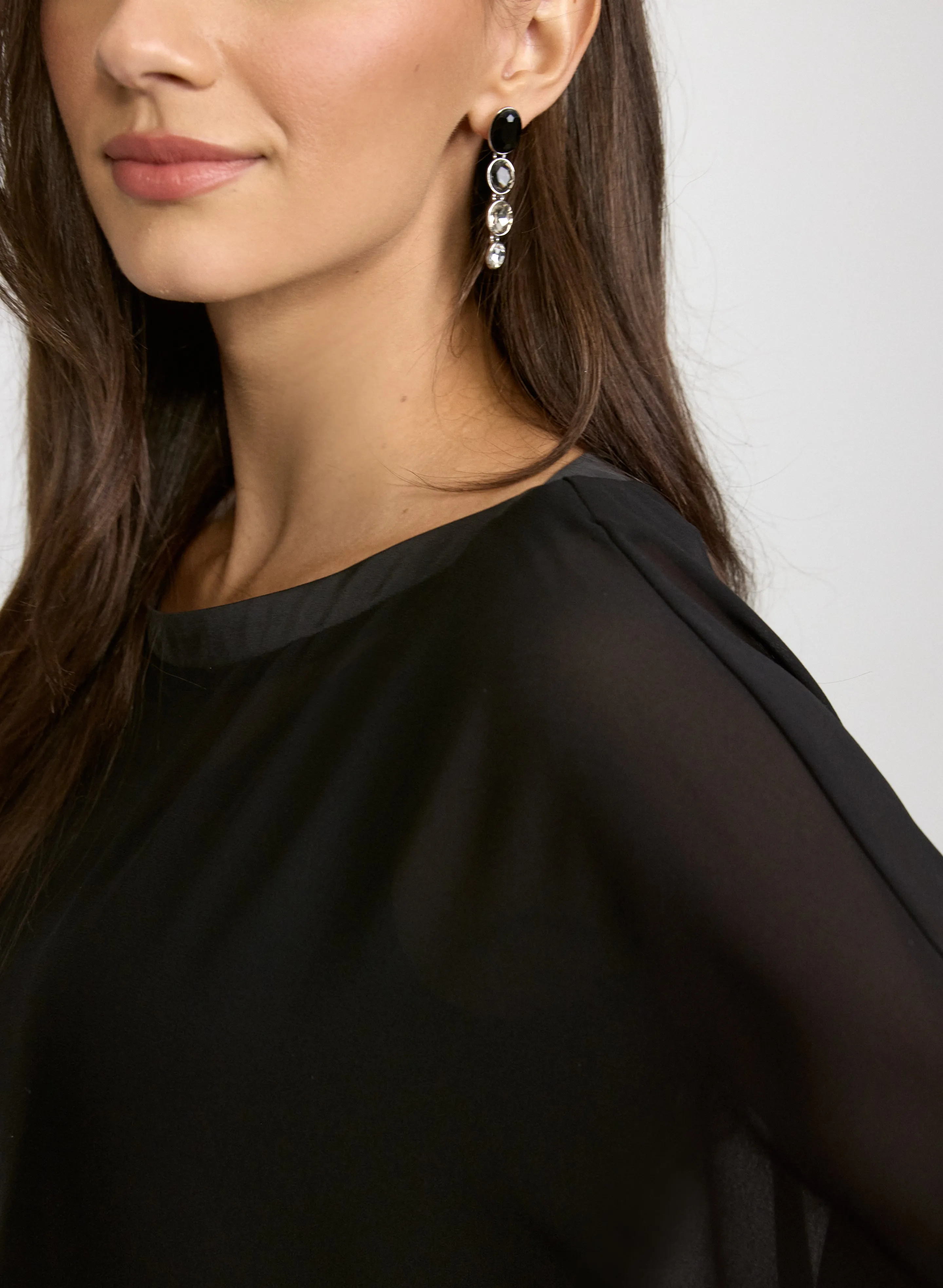 Chiffon Short Sleeve Blouse sold by Laura product image thumbnail 5