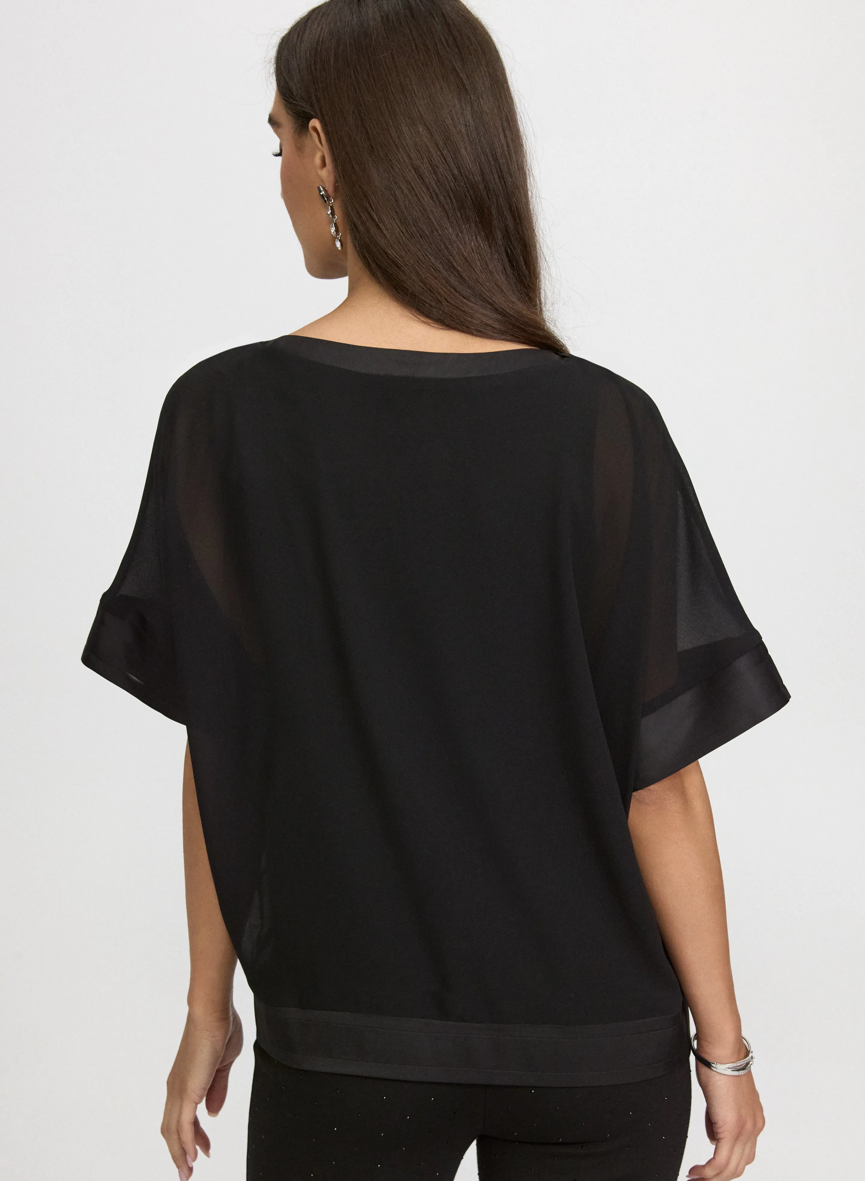 Chiffon Short Sleeve Blouse sold by Laura product image thumbnail 3