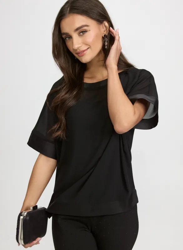 Chiffon Short Sleeve Blouse sold by Laura