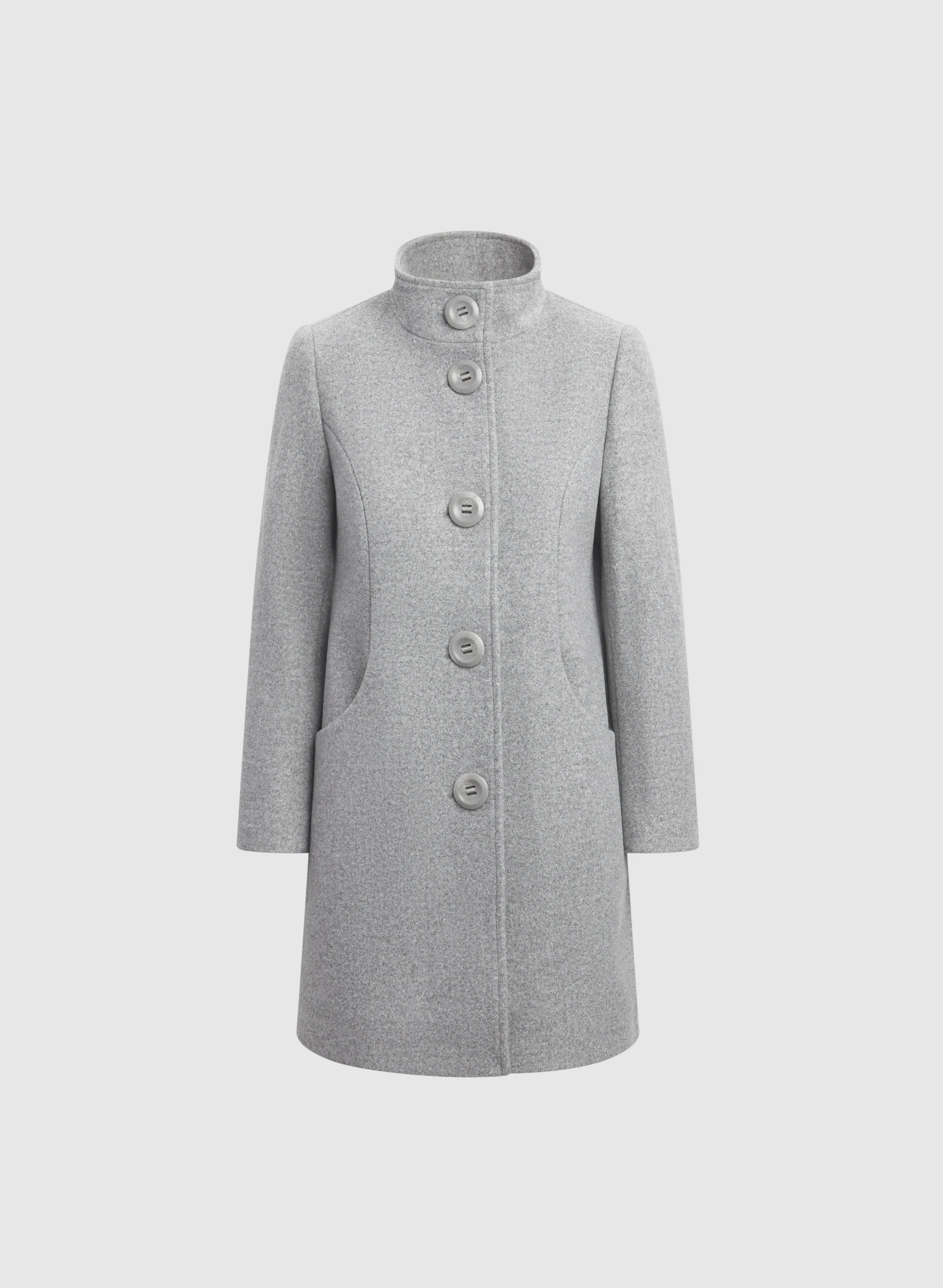 Stretch Wool-Blend Coat sold by Laura product image thumbnail 5