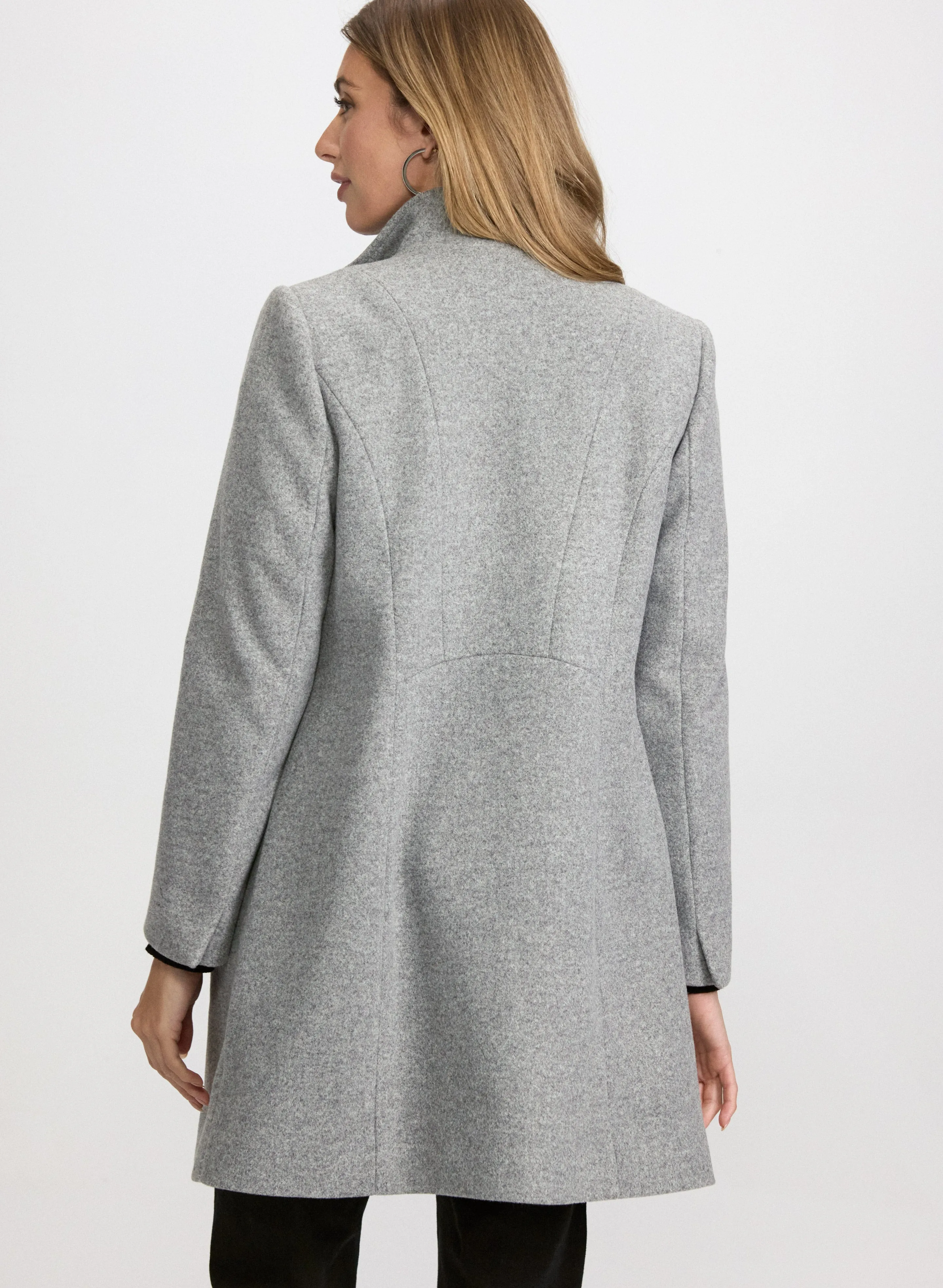Stretch Wool-Blend Coat sold by Laura product image thumbnail 4