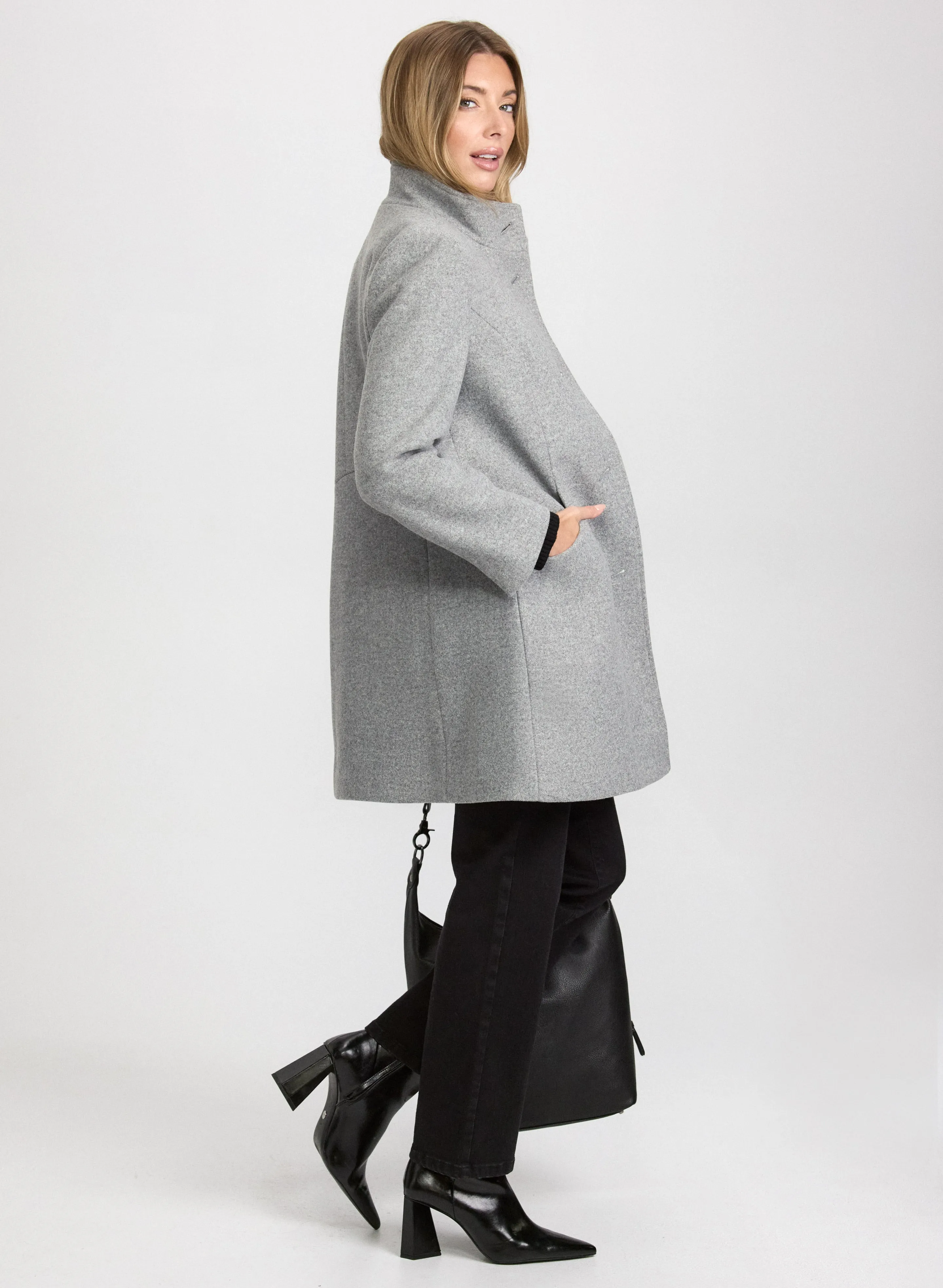 Stretch Wool-Blend Coat sold by Laura product image thumbnail 2