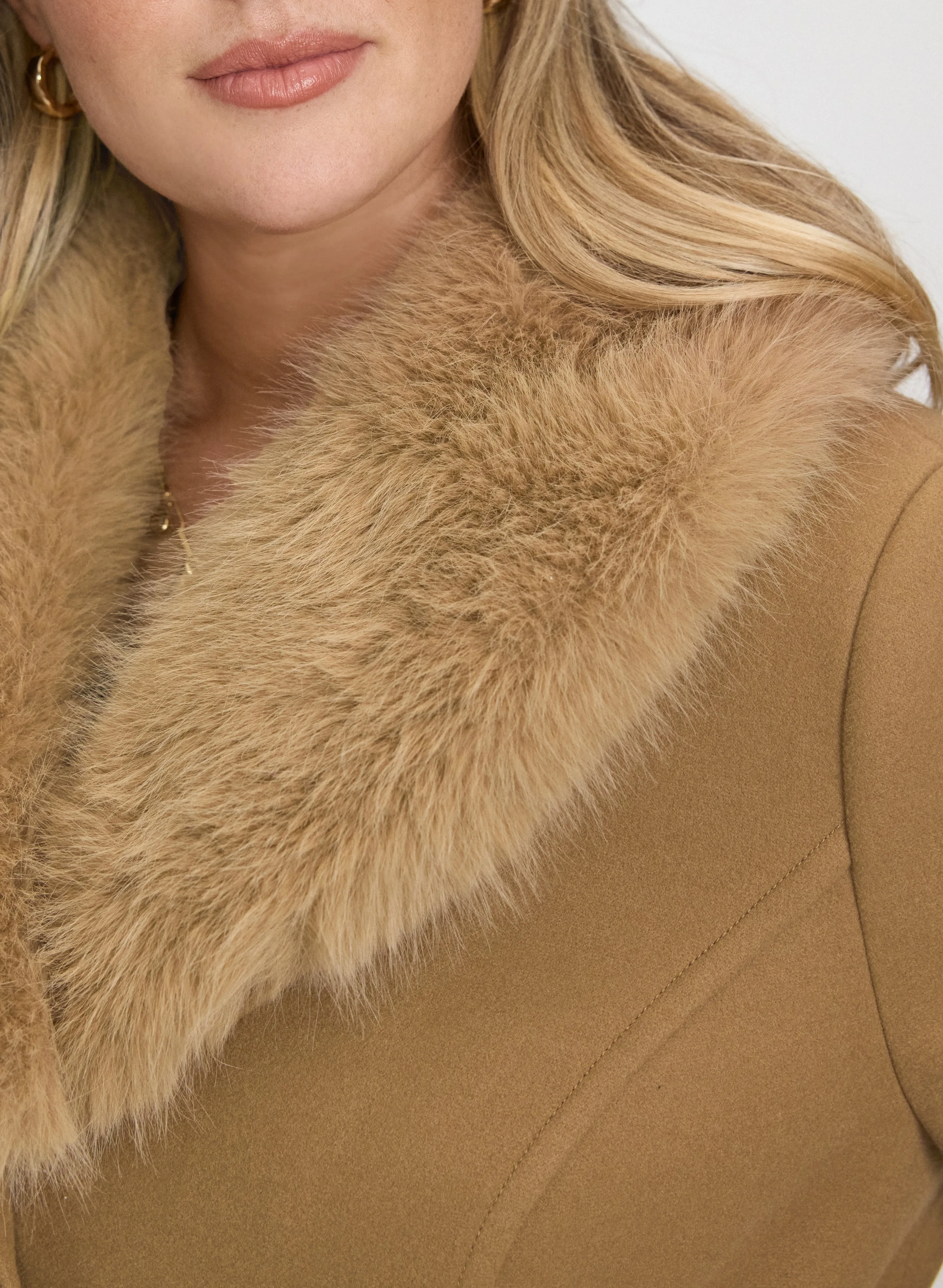 Faux-Fur Collar Coat sold by Laura product image thumbnail 3