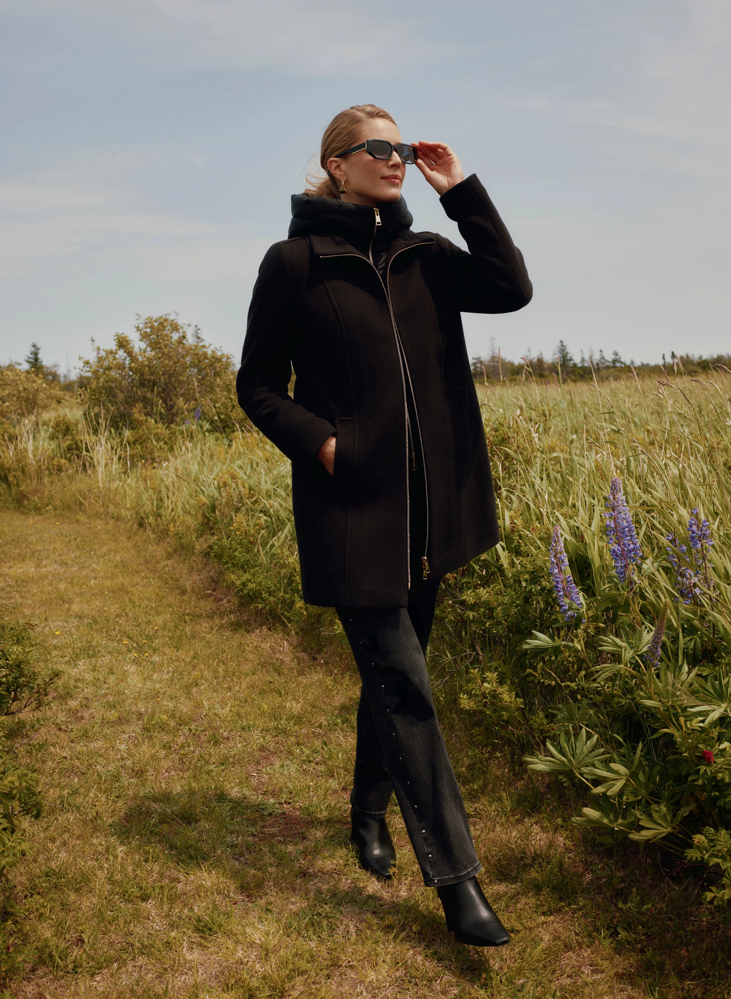 Stretch Wool Blend Coat sold by Laura product image thumbnail 2