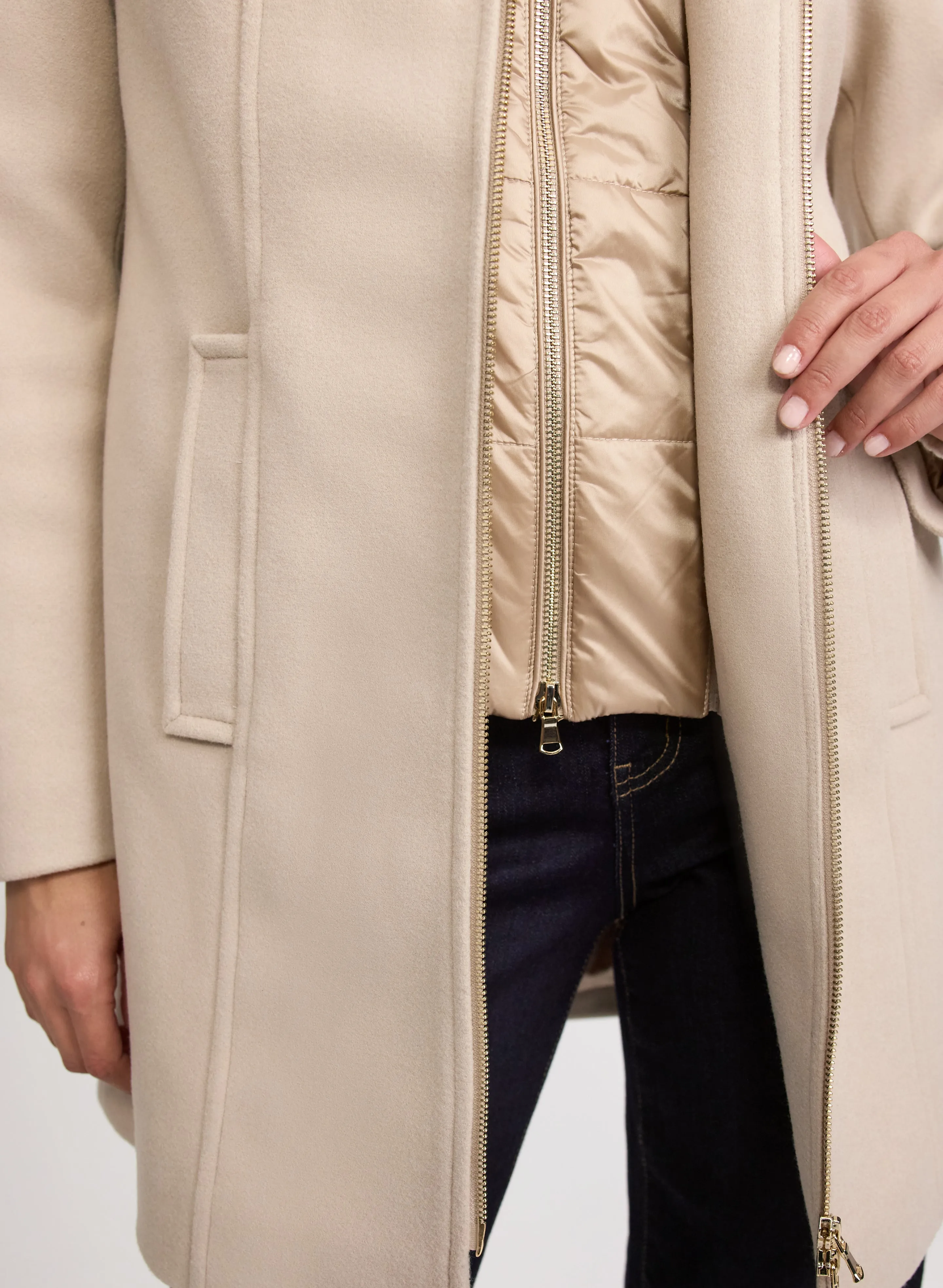 Stretch Wool Blend Coat sold by Laura product image thumbnail 5