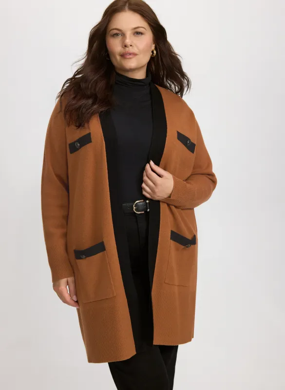 Contrast Trim Cardigan sold by Laura