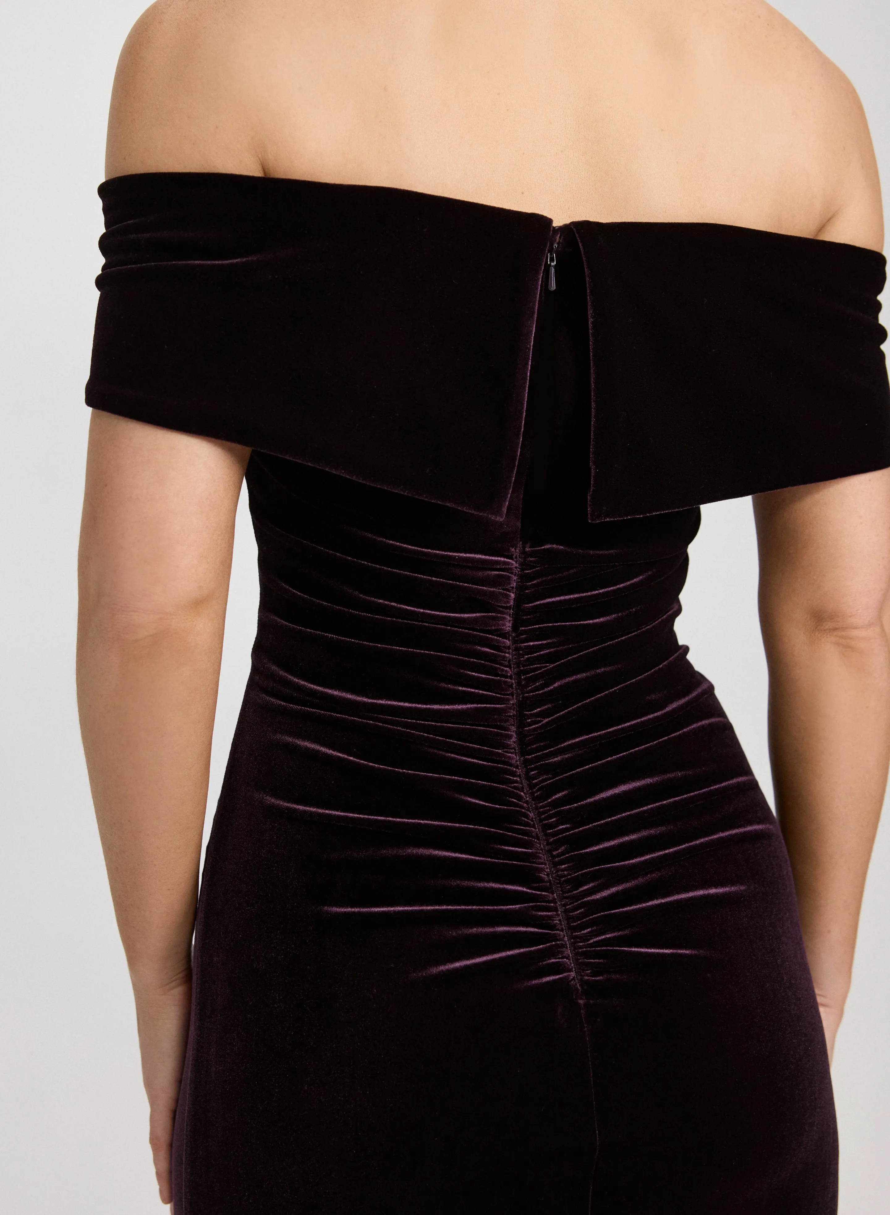 Velvet Off-Shoulder Dress sold by Laura product image thumbnail 5