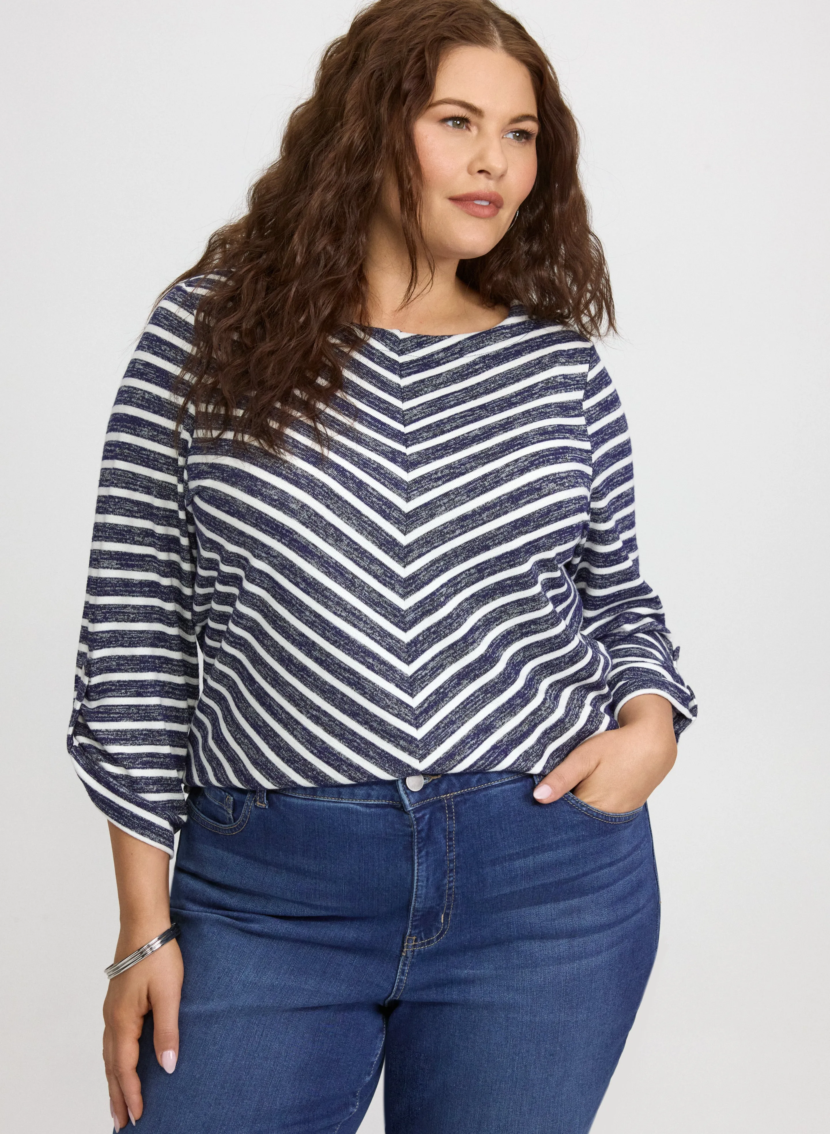 Stripe Knit Top sold by Laura