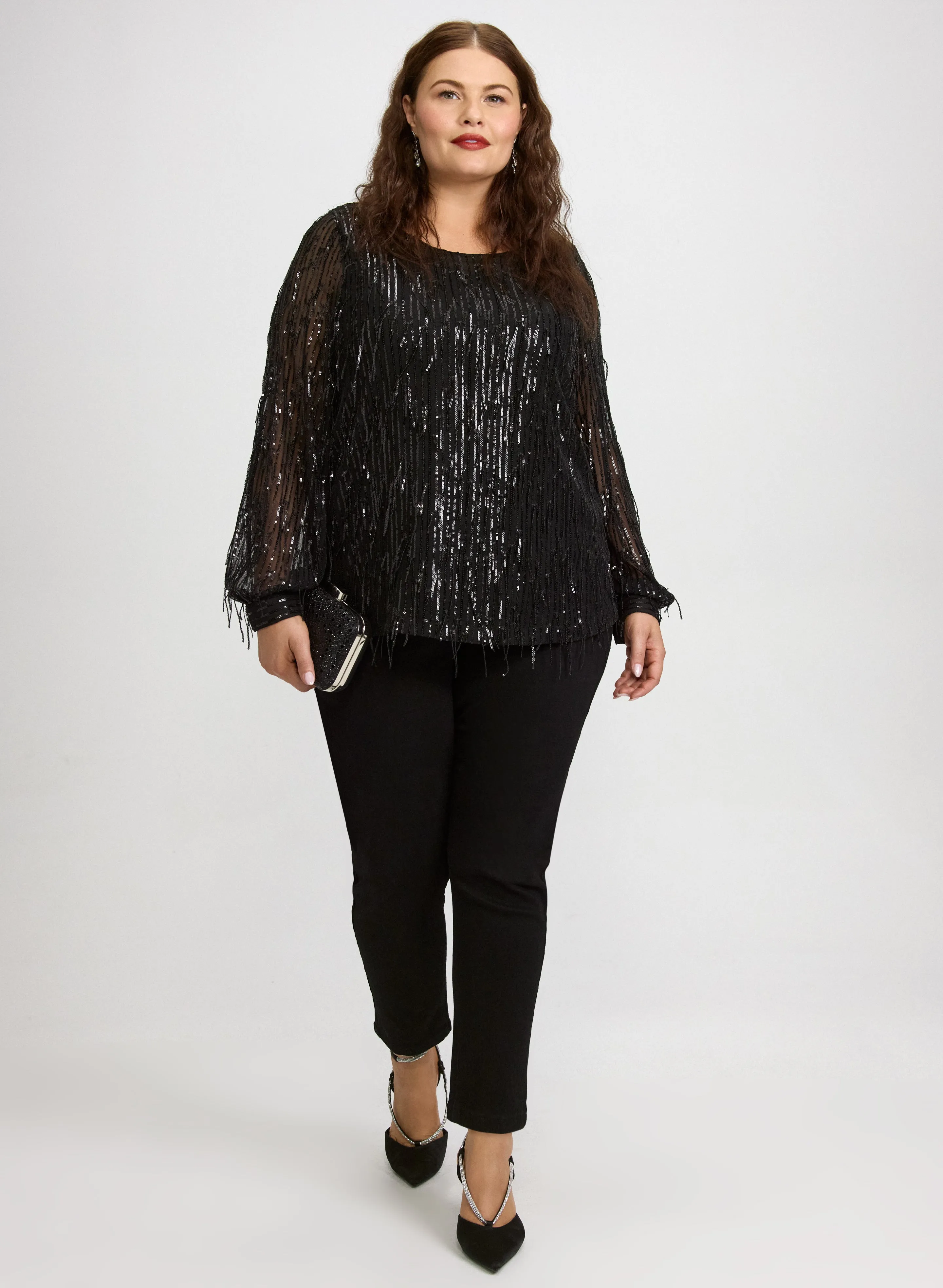 Sequin Fringe Top sold by Laura product image thumbnail 4