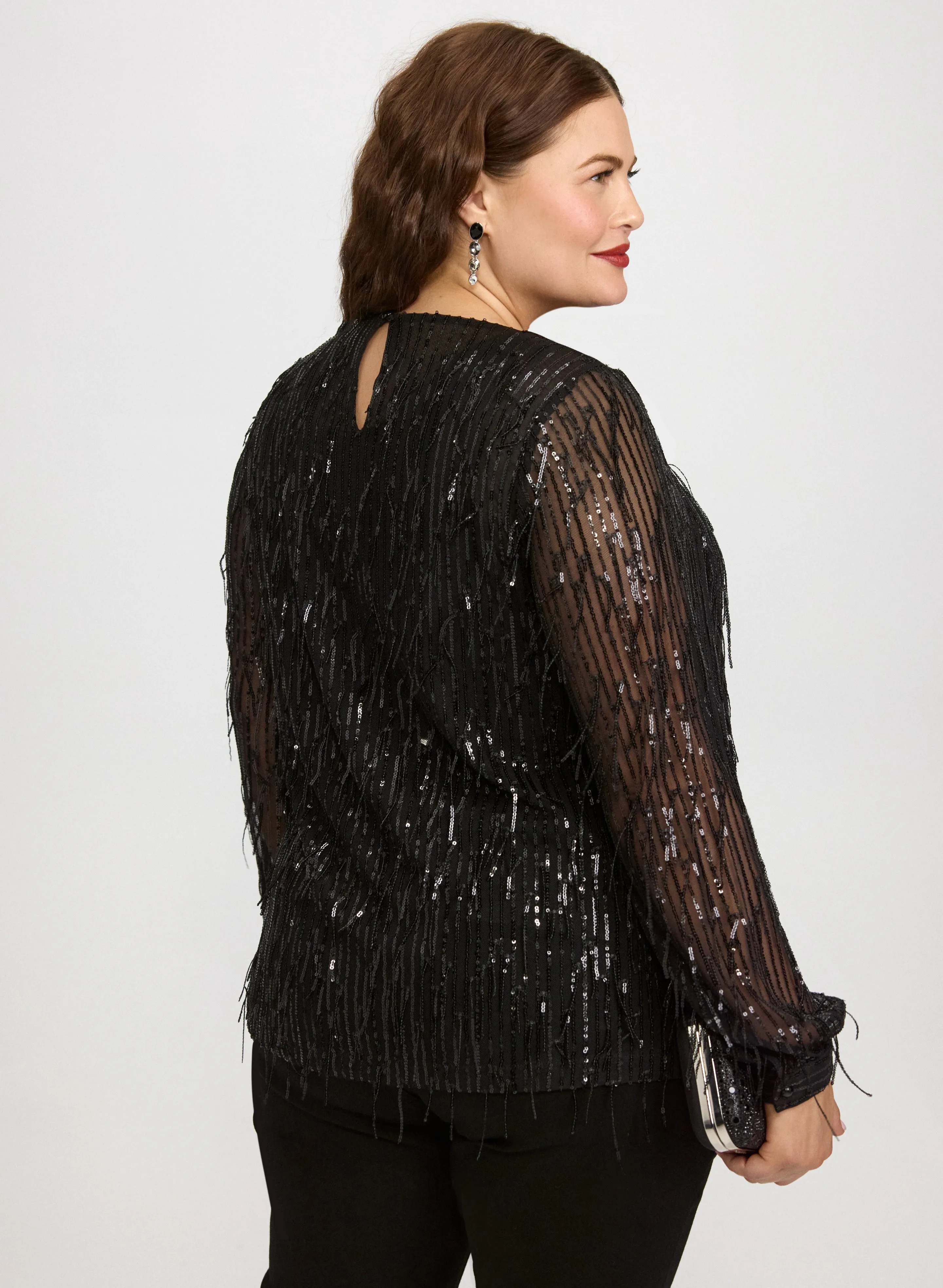 Sequin Fringe Top sold by Laura product image thumbnail 3