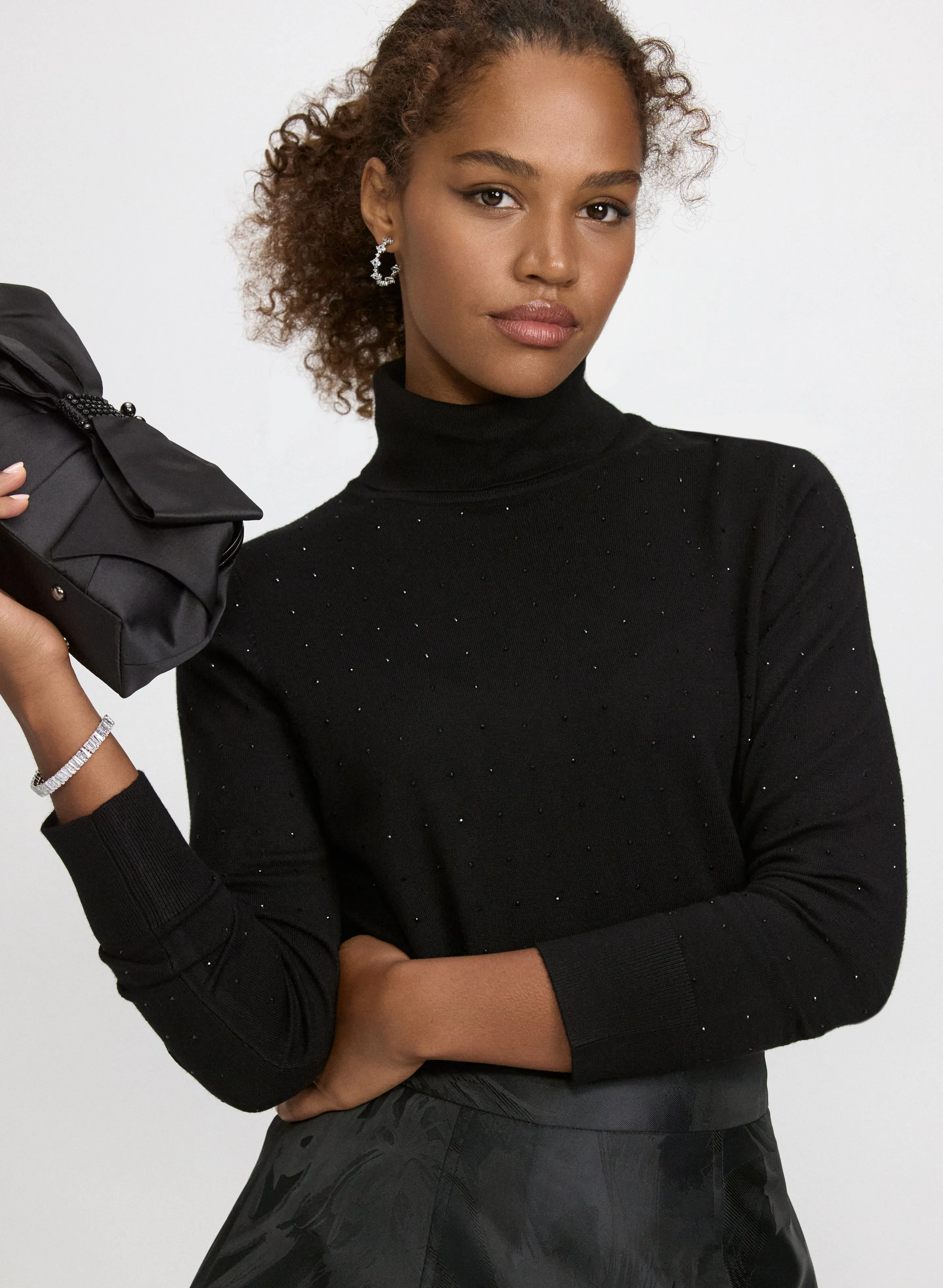 Tonal Embellished Sweater sold by Laura