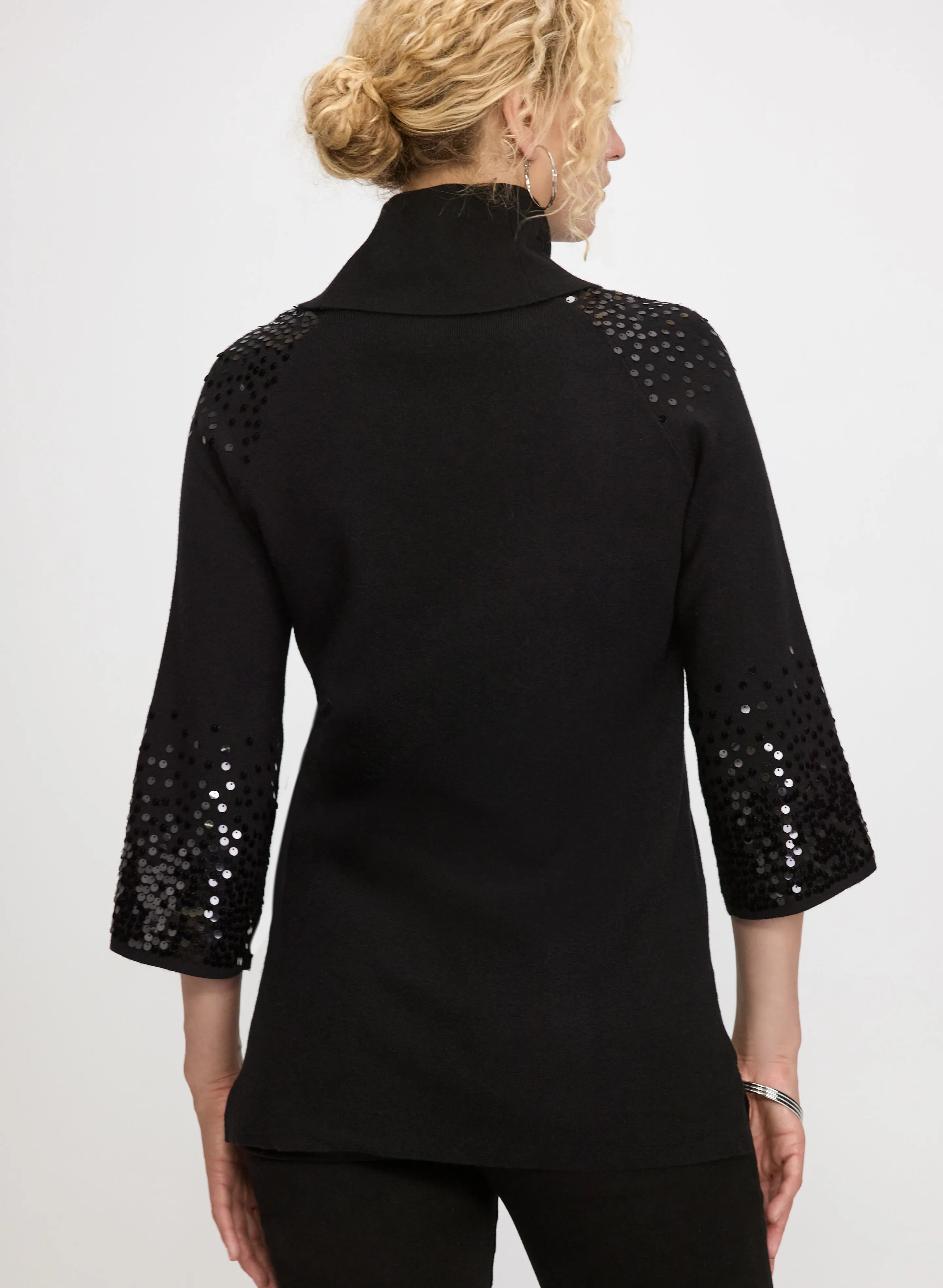 Sequined Cowl Neck Sweater sold by Laura product image thumbnail 3