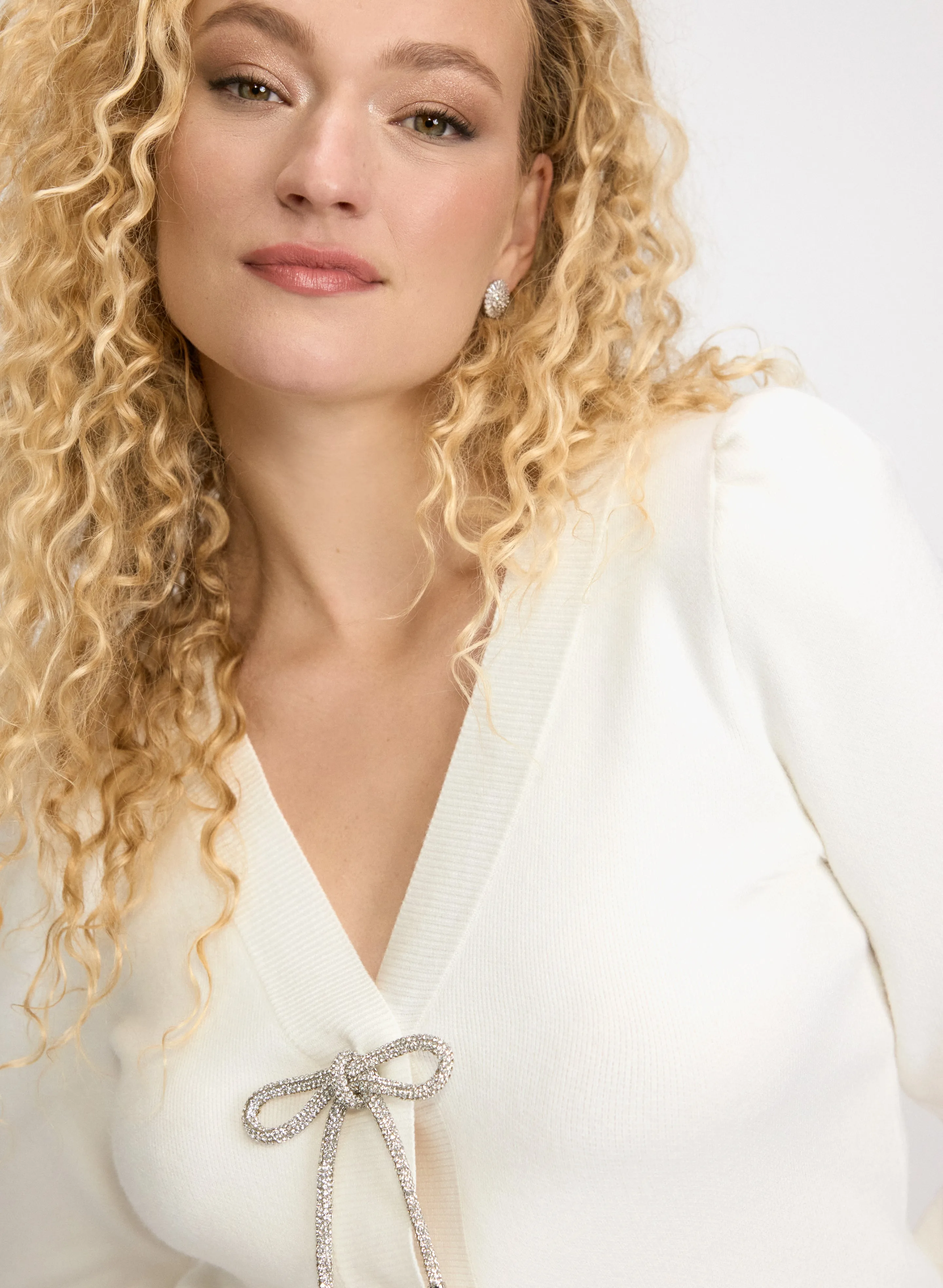 Crystal Bow Cardigan sold by Laura product image thumbnail 5