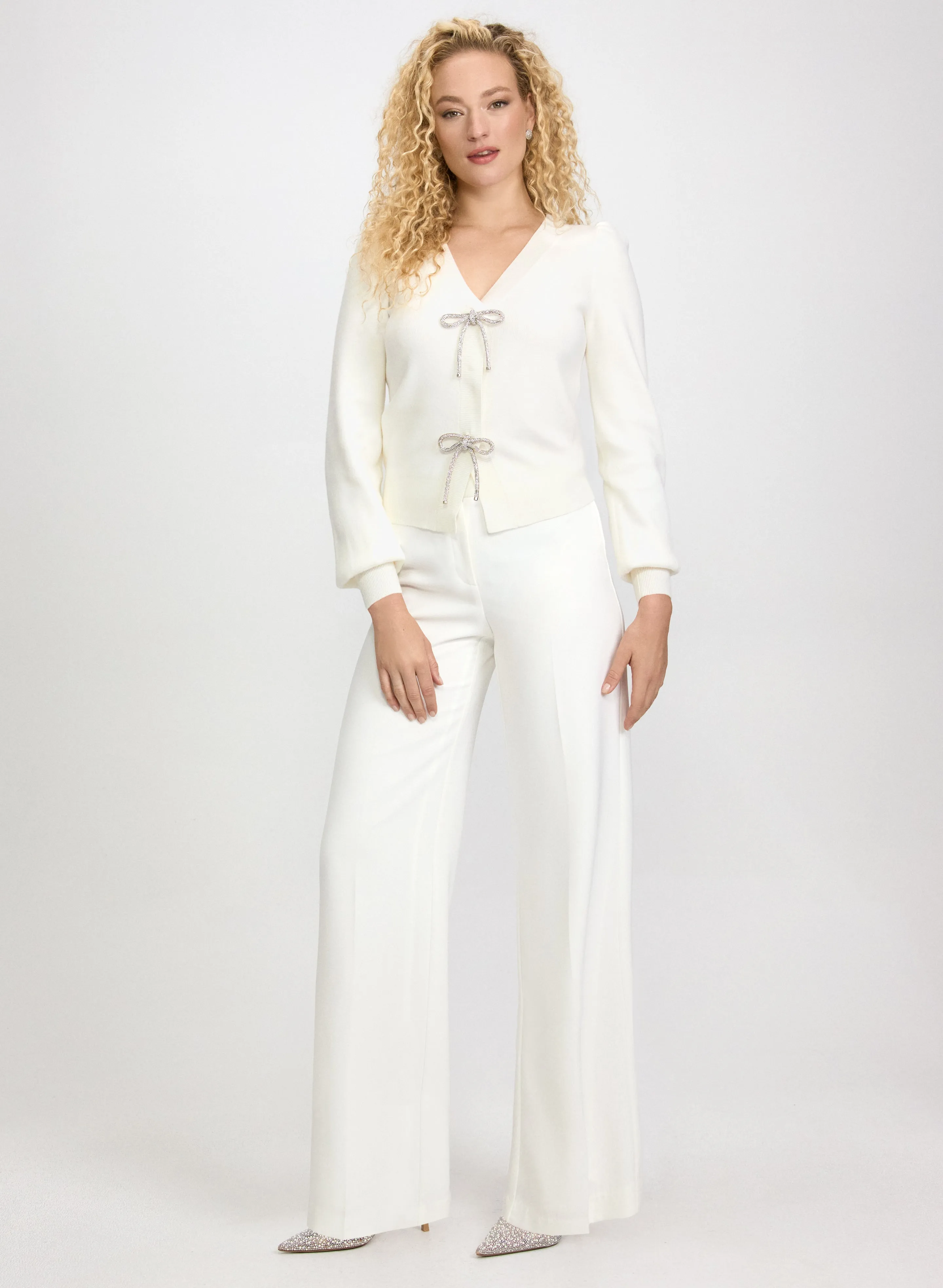 Crystal Bow Cardigan sold by Laura product image thumbnail 3