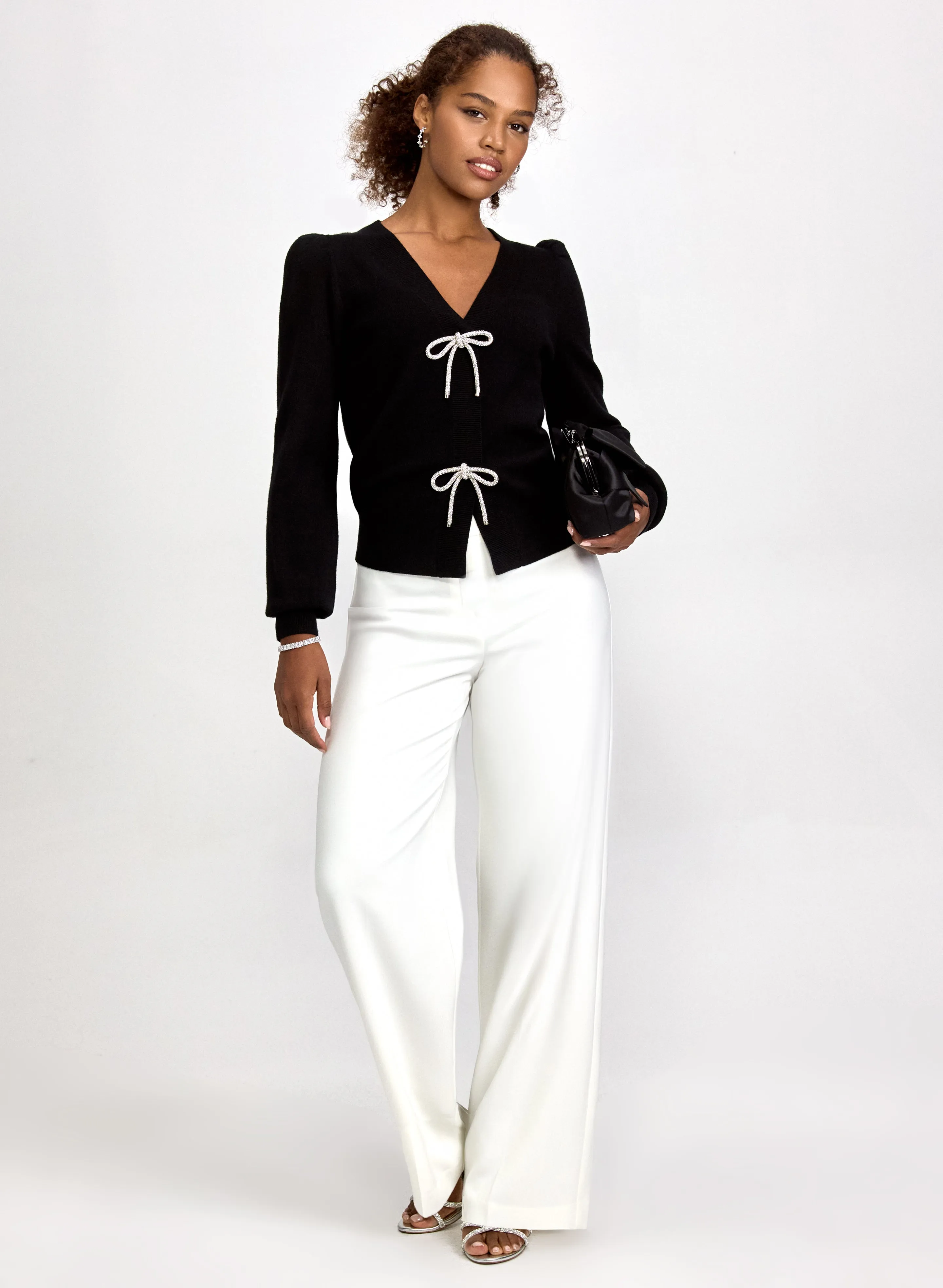 Crystal Bow Cardigan sold by Laura product image thumbnail 3