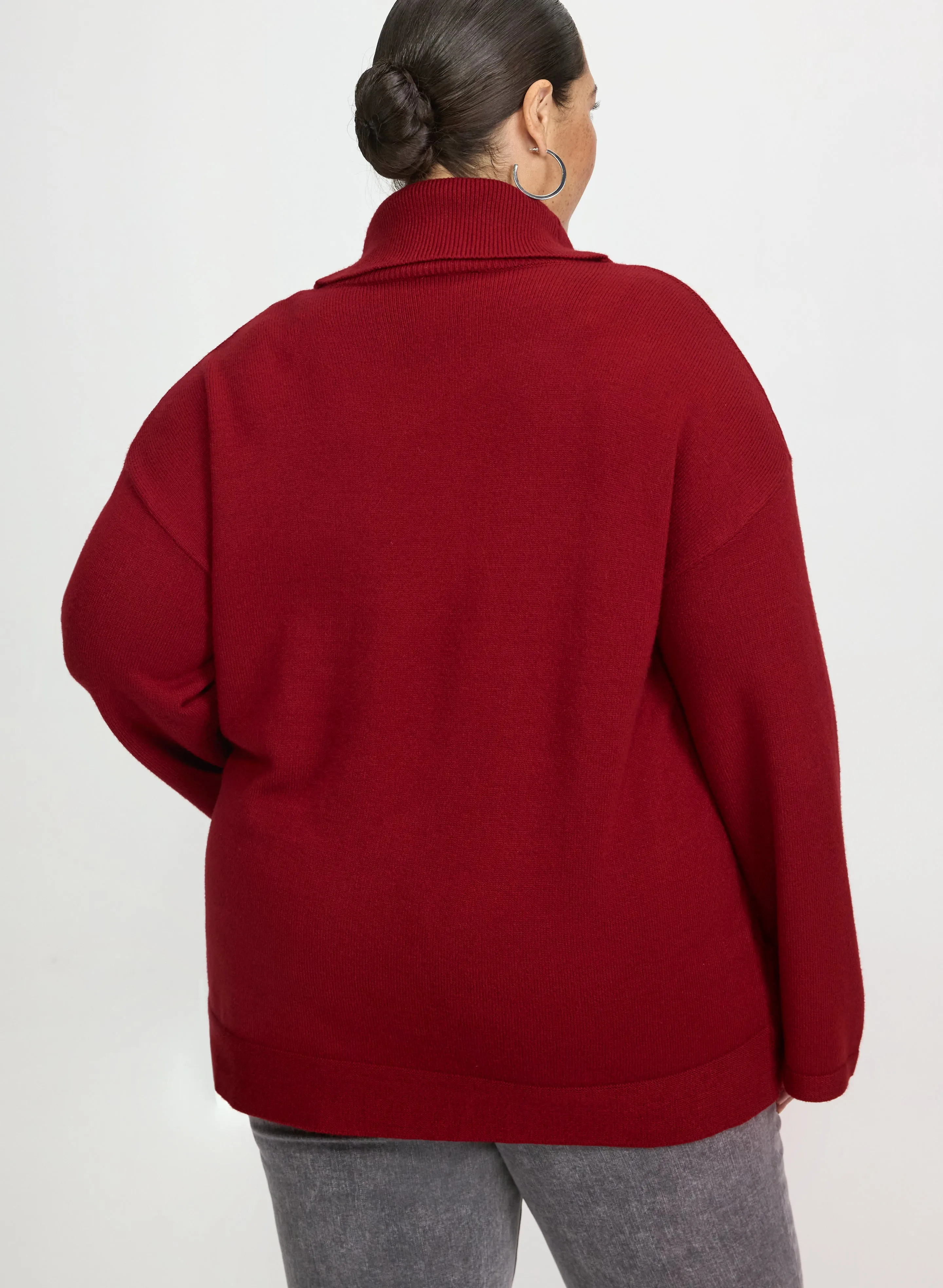 Sequin Striped Cowl Neck Sweater sold by Laura product image thumbnail 3