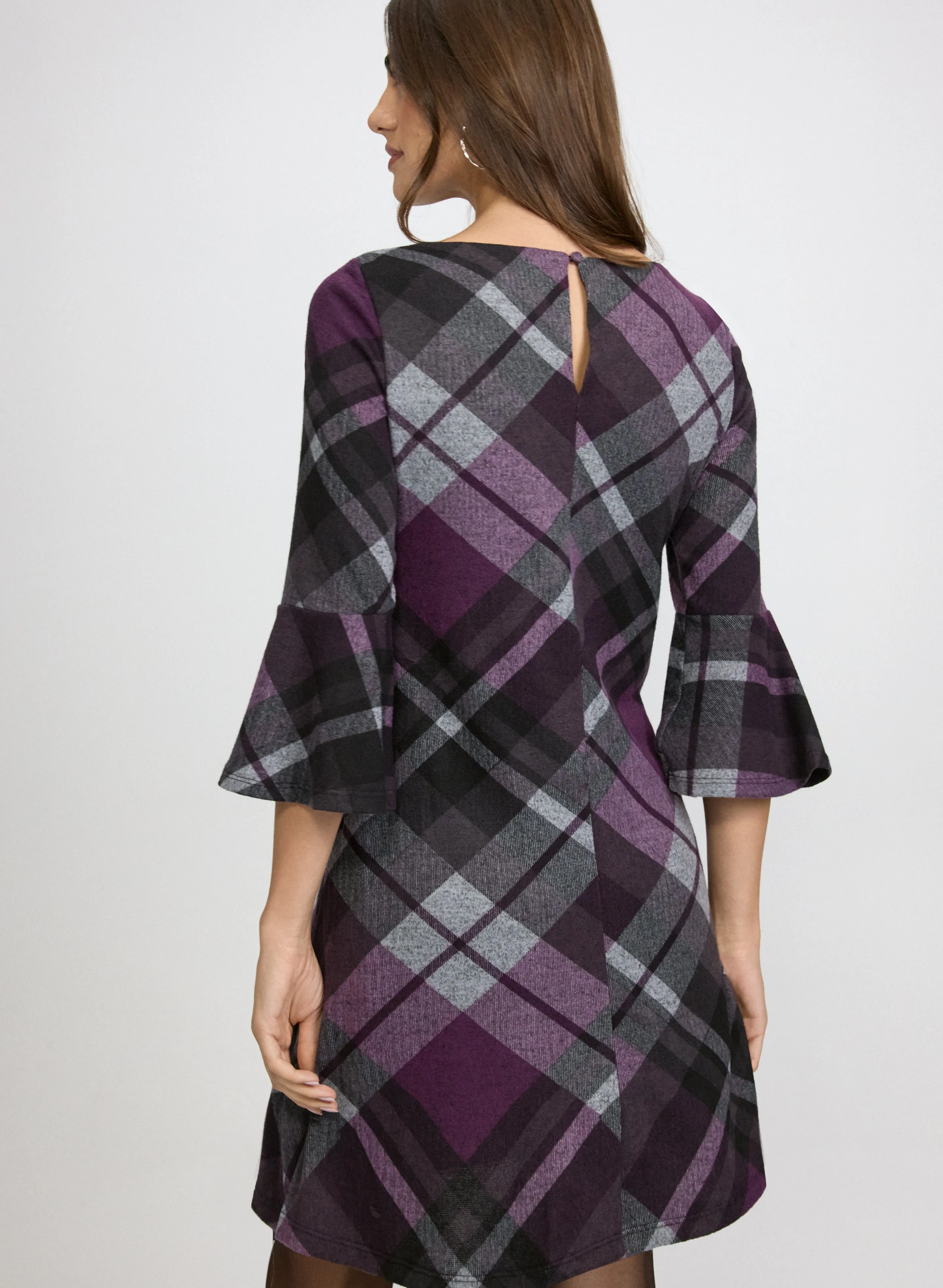 Plaid Sweater Dress sold by Laura product image thumbnail 3