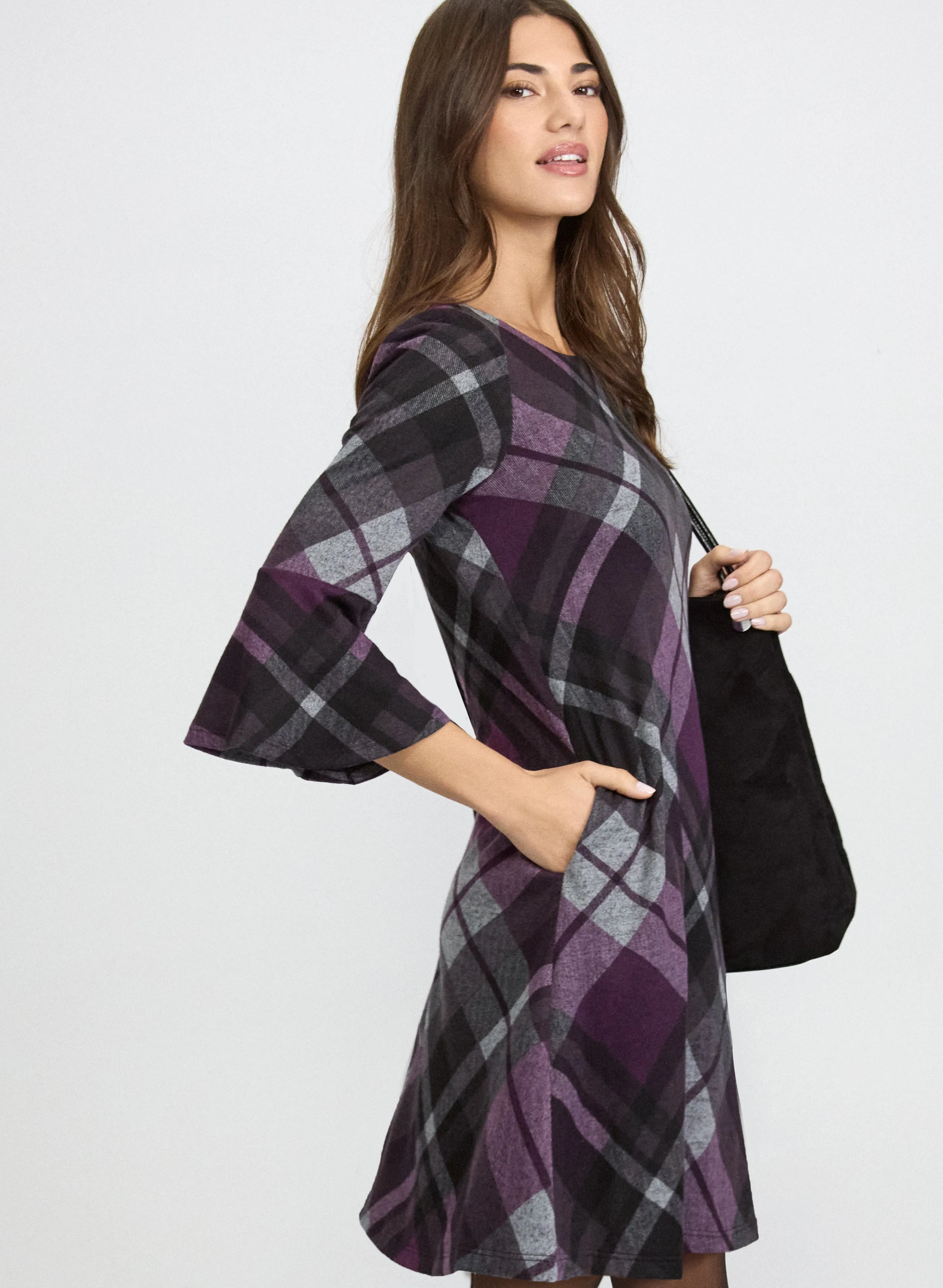 Plaid Sweater Dress sold by Laura product image thumbnail 2