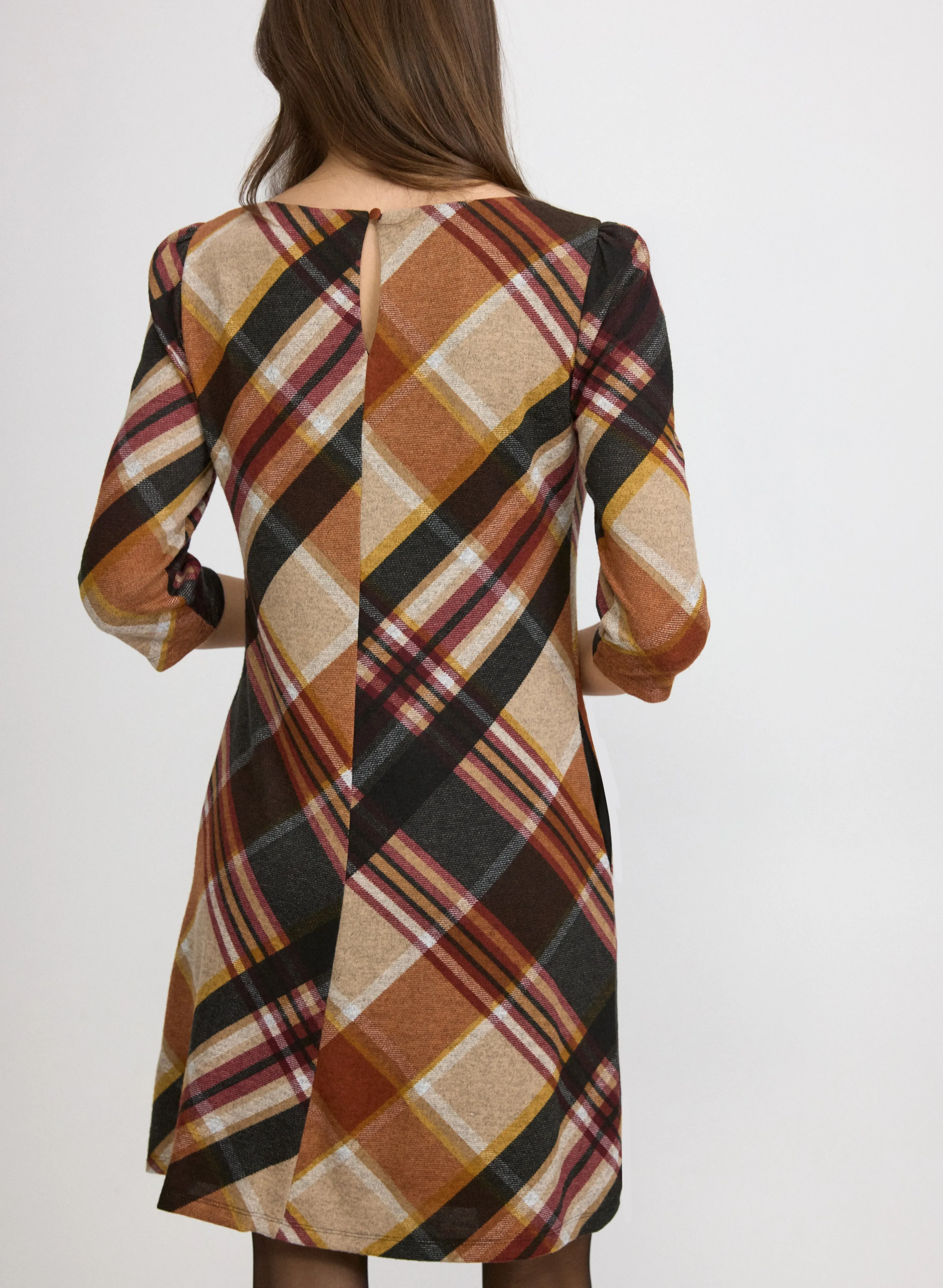 Plaid Sweater Dress sold by Laura product image thumbnail 3