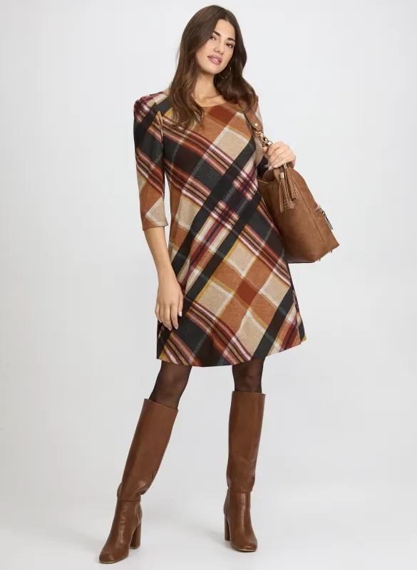 Plaid Sweater Dress sold by Laura