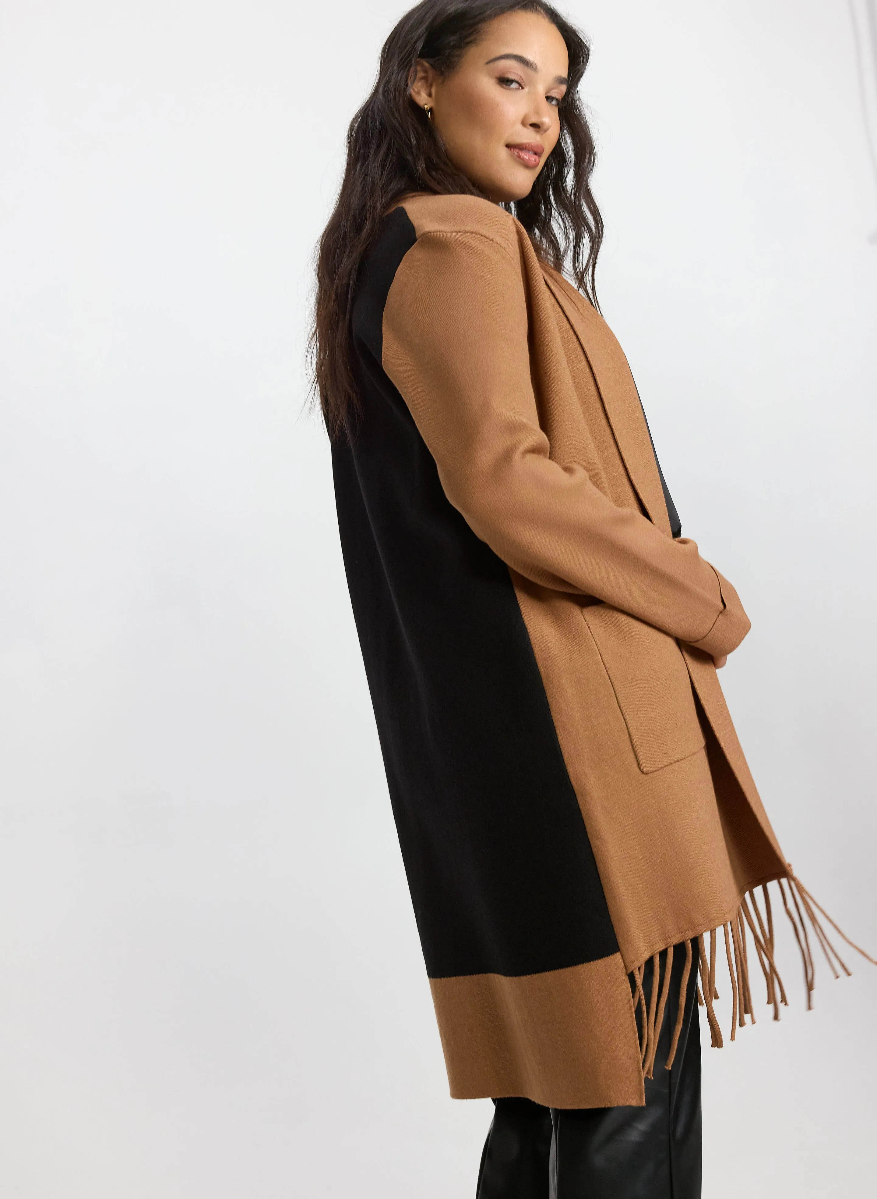 Fringe Colour Block Cardigan sold by Laura product image thumbnail 2