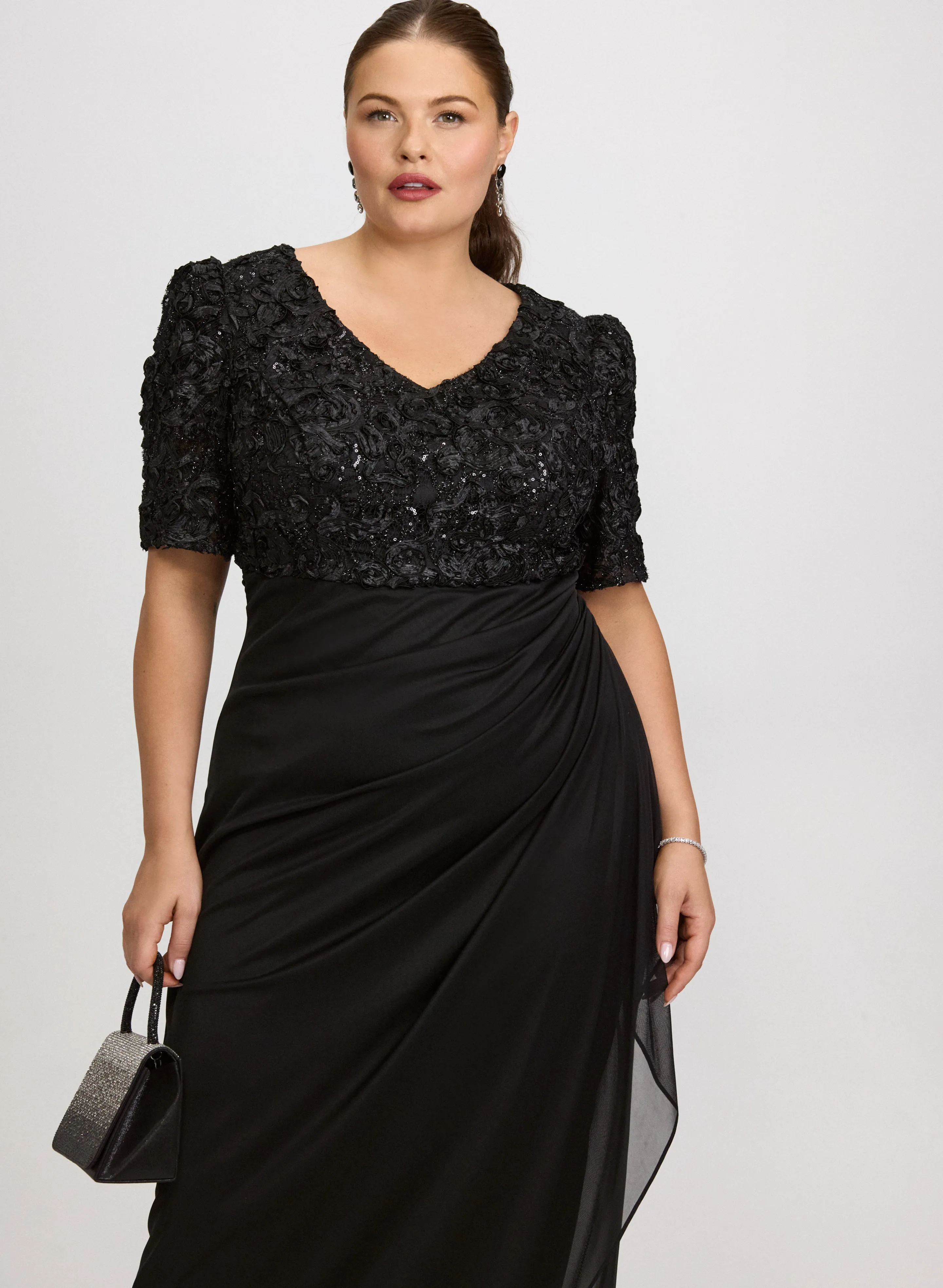 Embroidered Empire Waist Dress sold by Laura product image thumbnail 2