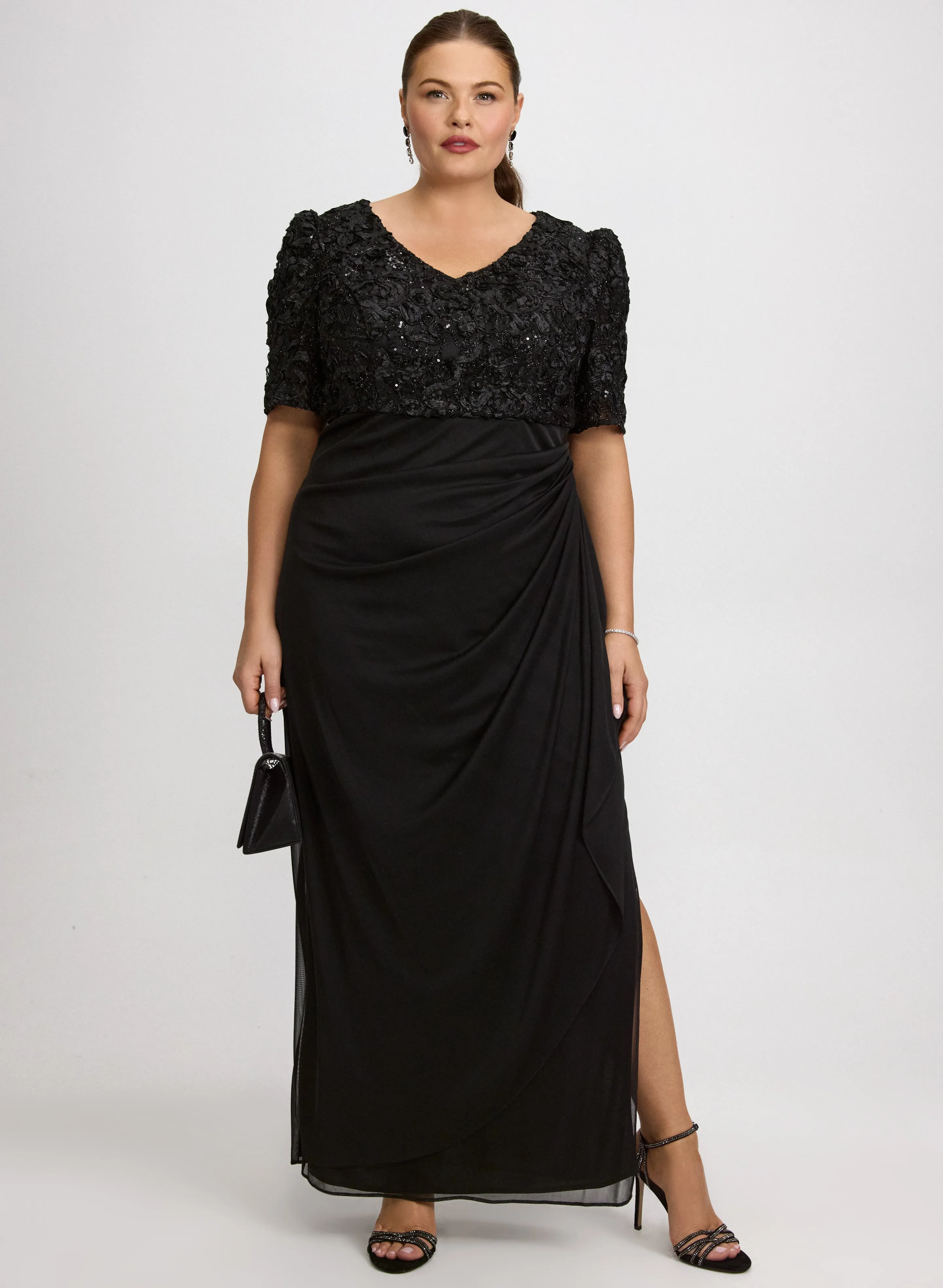 Embroidered Empire Waist Dress sold by Laura