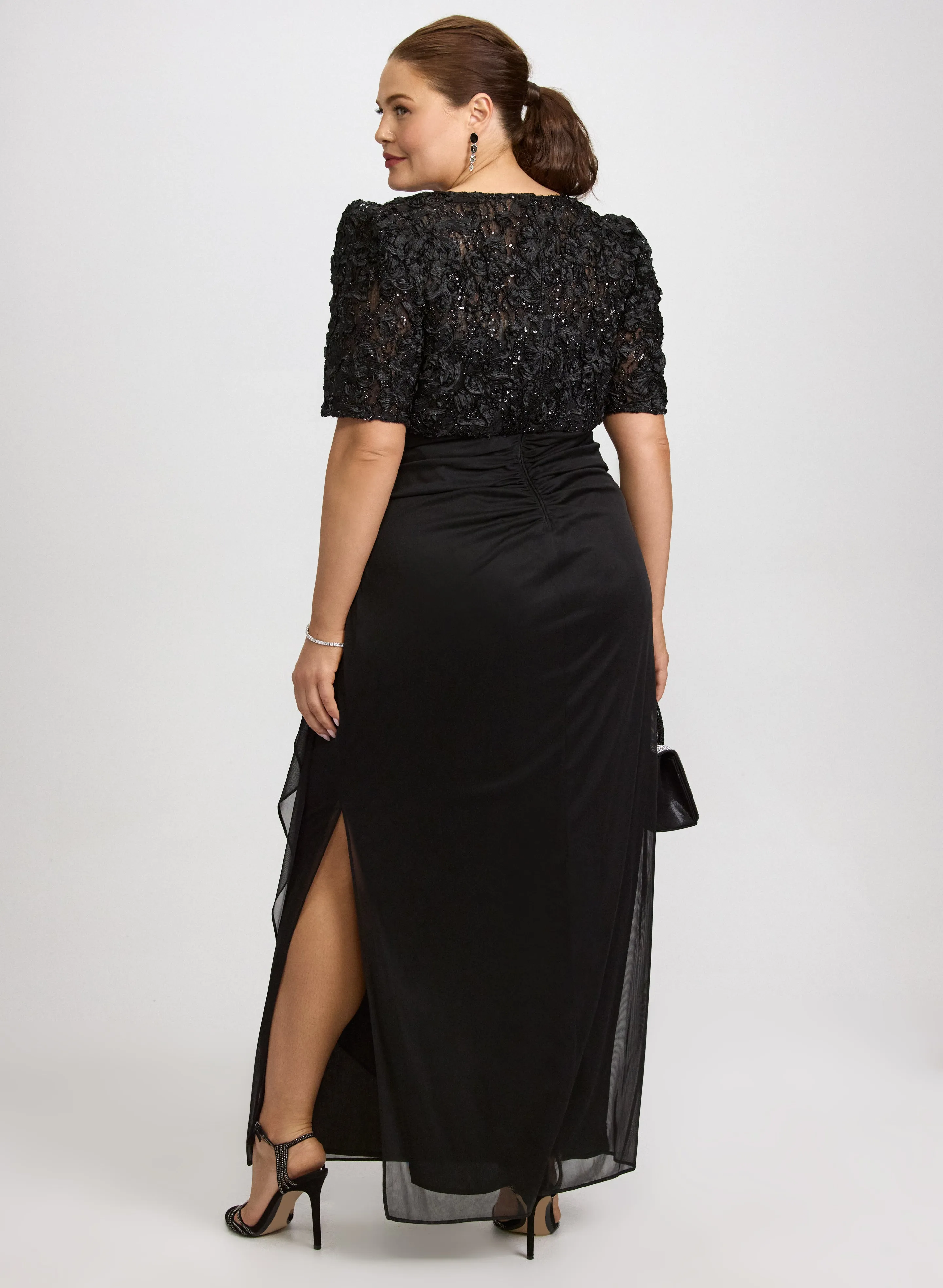 Embroidered Empire Waist Dress sold by Laura product image thumbnail 4