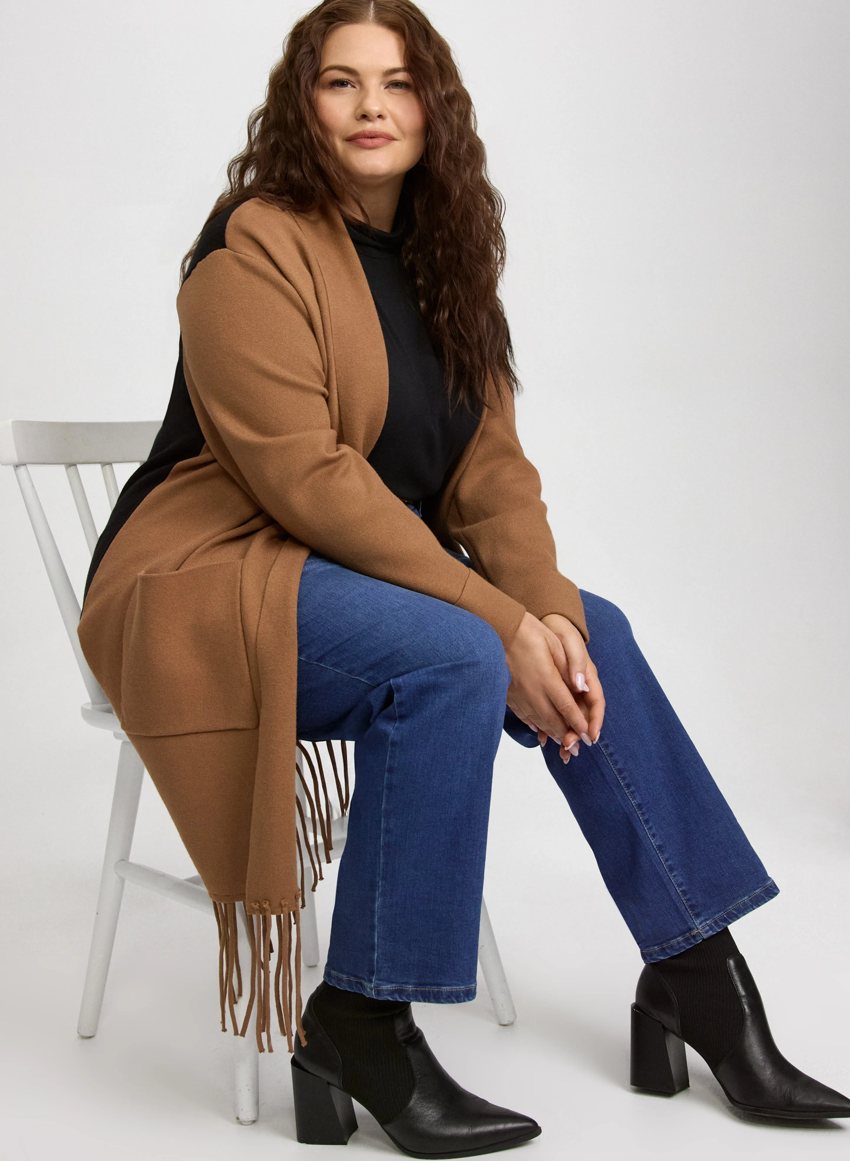 Fringe Colour Block Cardigan sold by Laura product image thumbnail 5