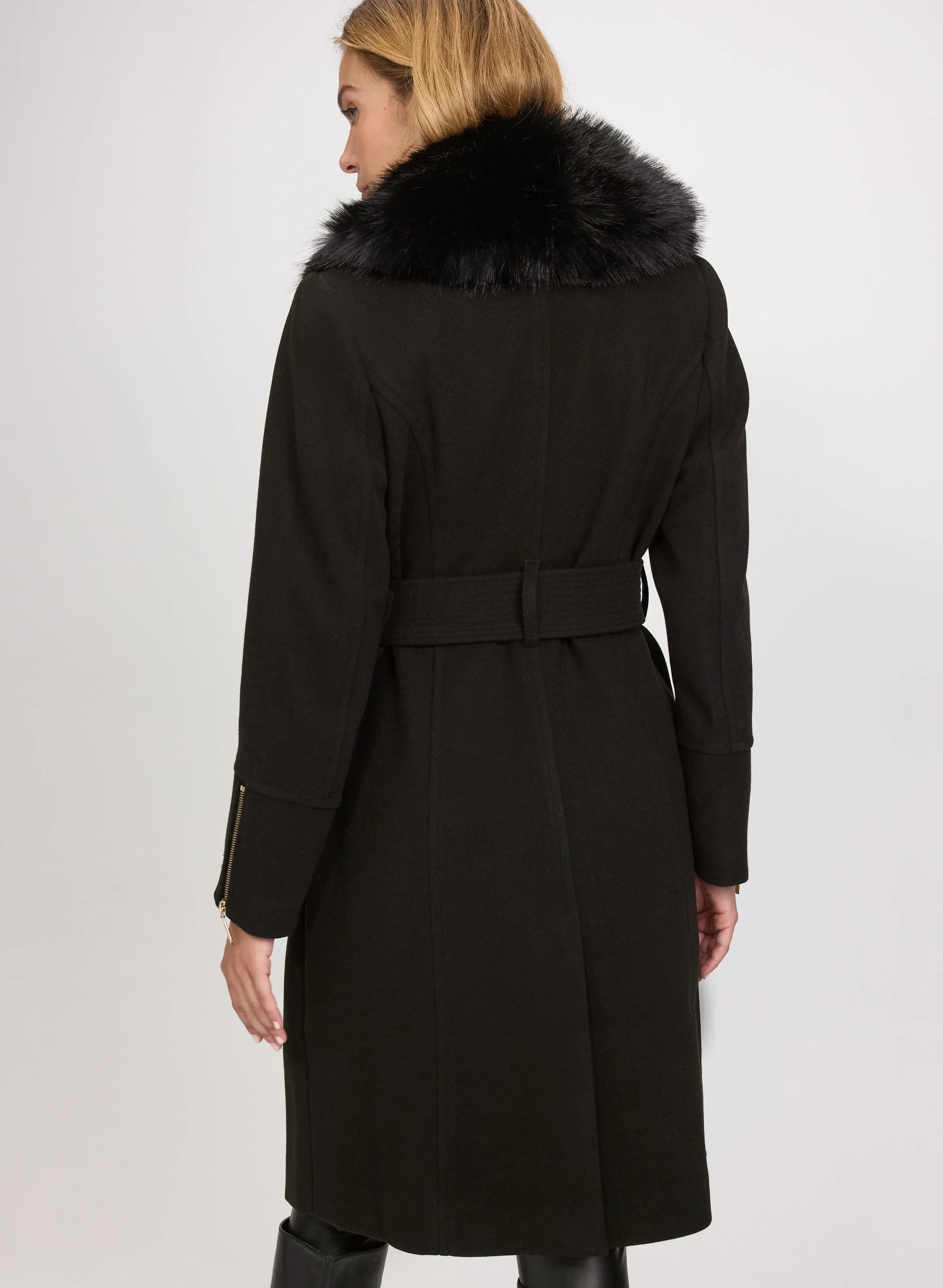 Faux-Fur Collar Coat sold by Laura product image thumbnail 3