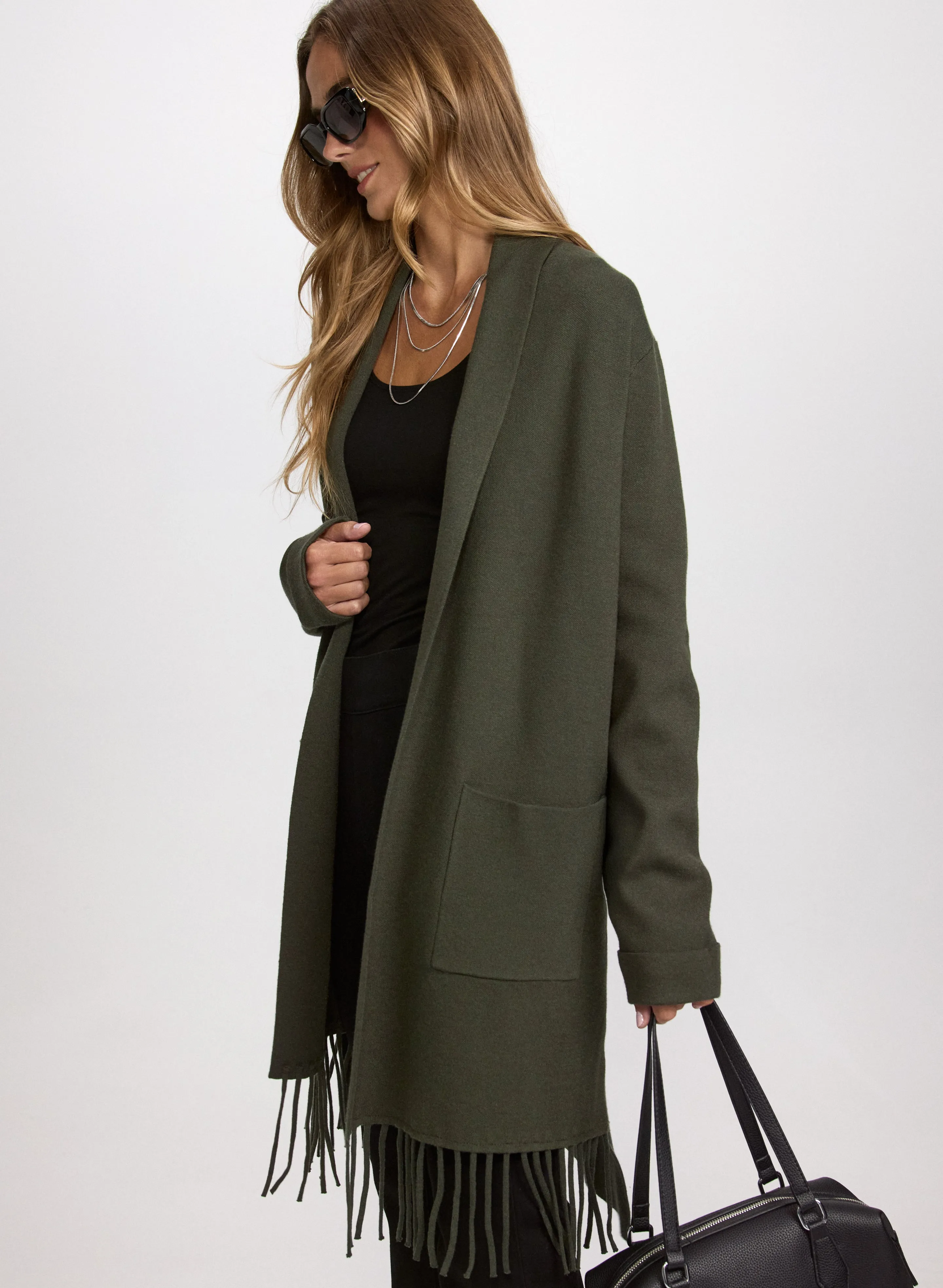 Fringe Colour Block Cardigan sold by Laura product image thumbnail 2