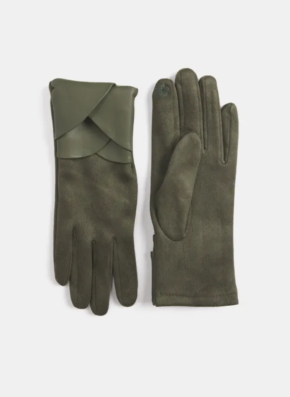 Faux-Suede Gloves sold by Laura