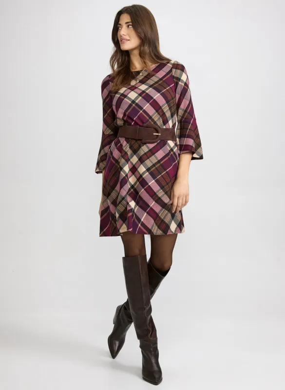 Plaid Sweater Dress sold by Laura