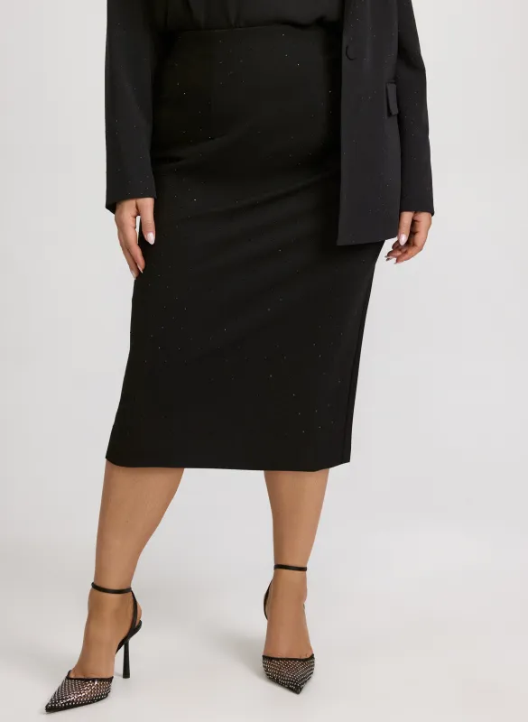Rhinestone Pencil Skirt sold by Laura