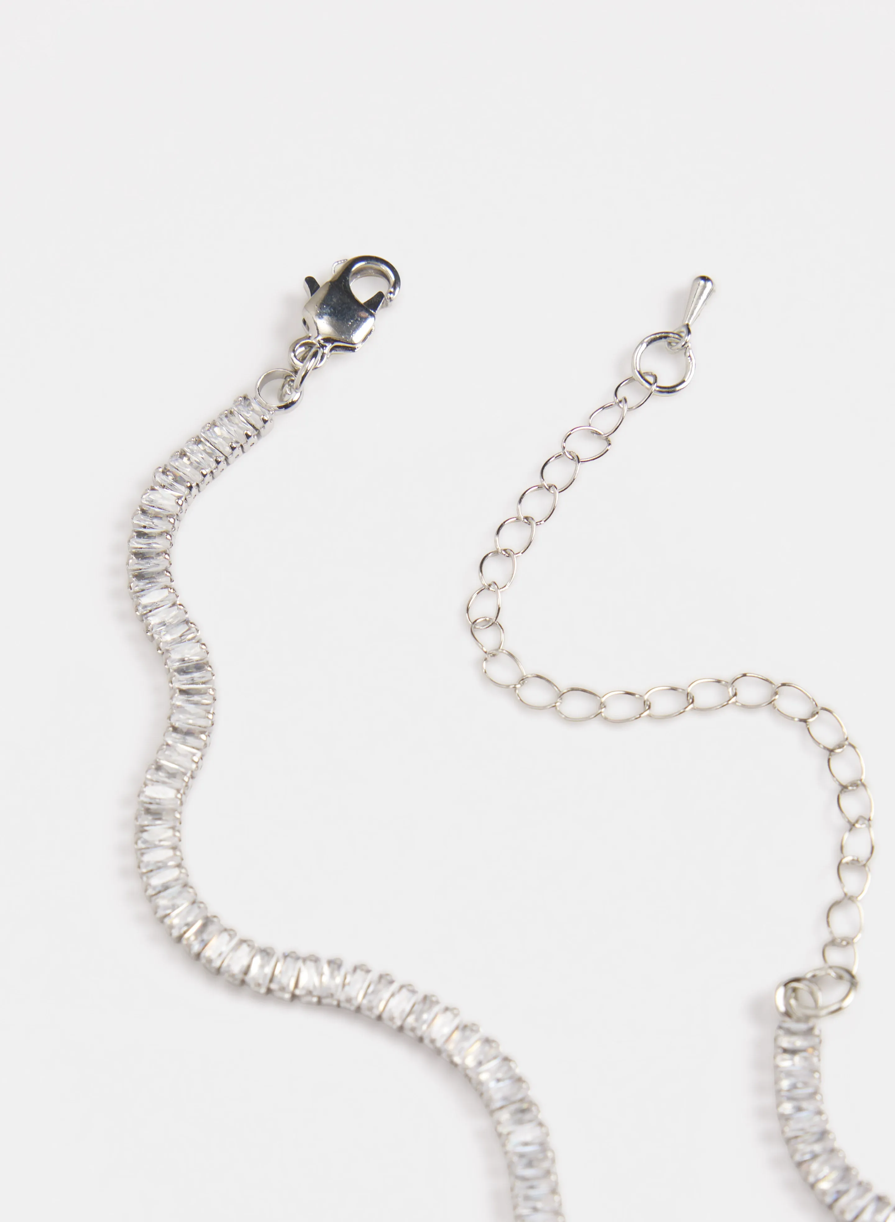 Two-Tier Crystal Pendant Necklace sold by Laura product image thumbnail 2