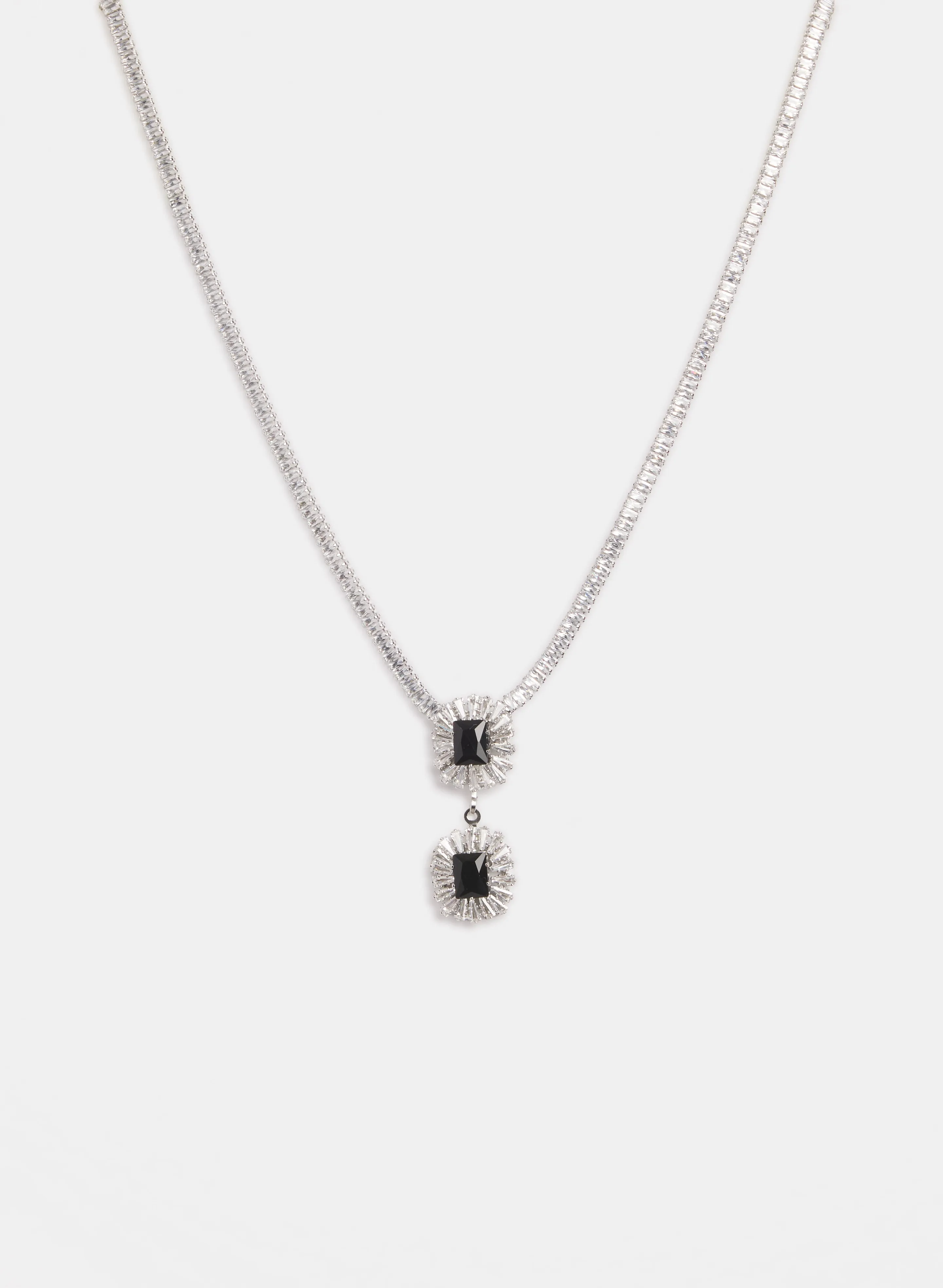 Two-Tier Crystal Pendant Necklace sold by Laura