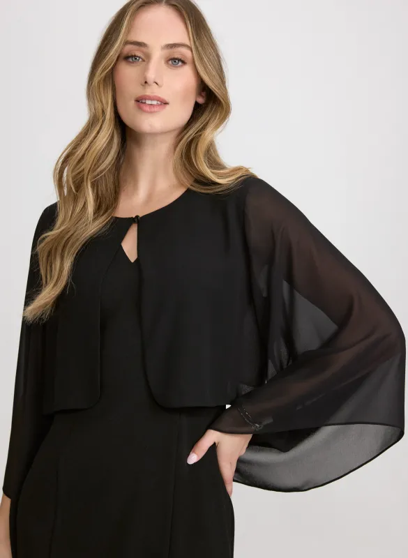 Asymmetric Chiffon Bolero sold by Laura