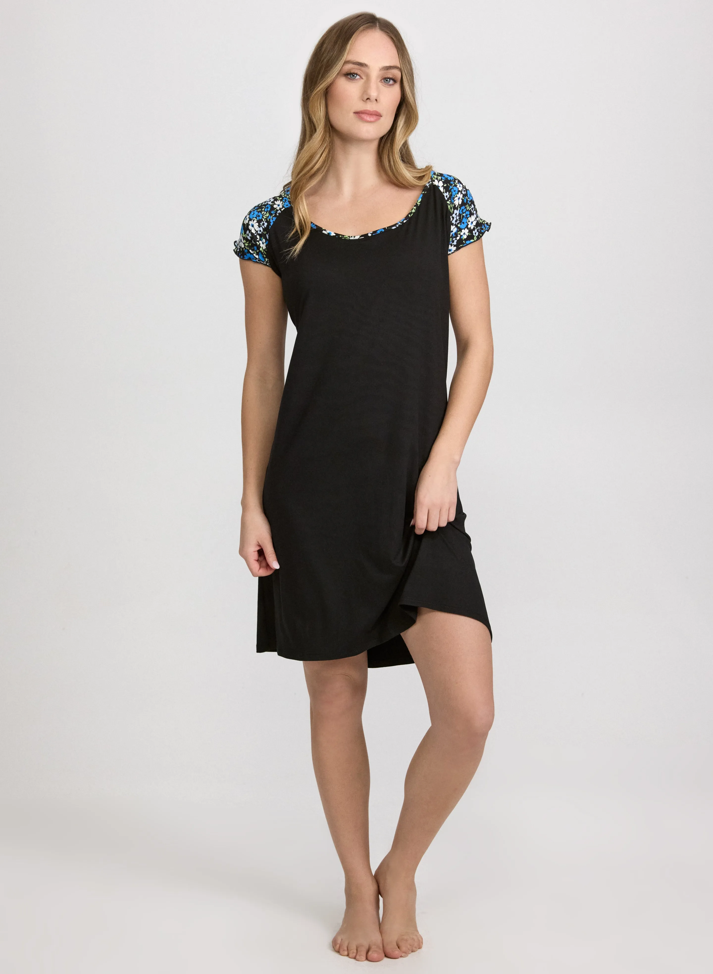 Floral Jersey Night Dress sold by Laura product image thumbnail 4