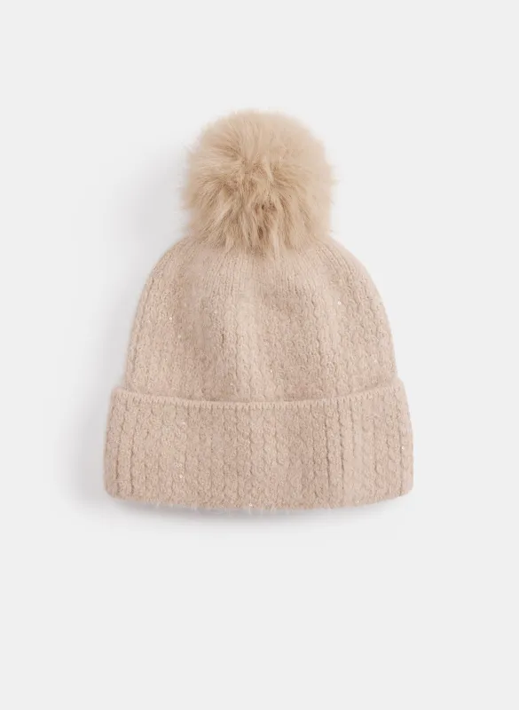 Cable Knit Tuque sold by Laura